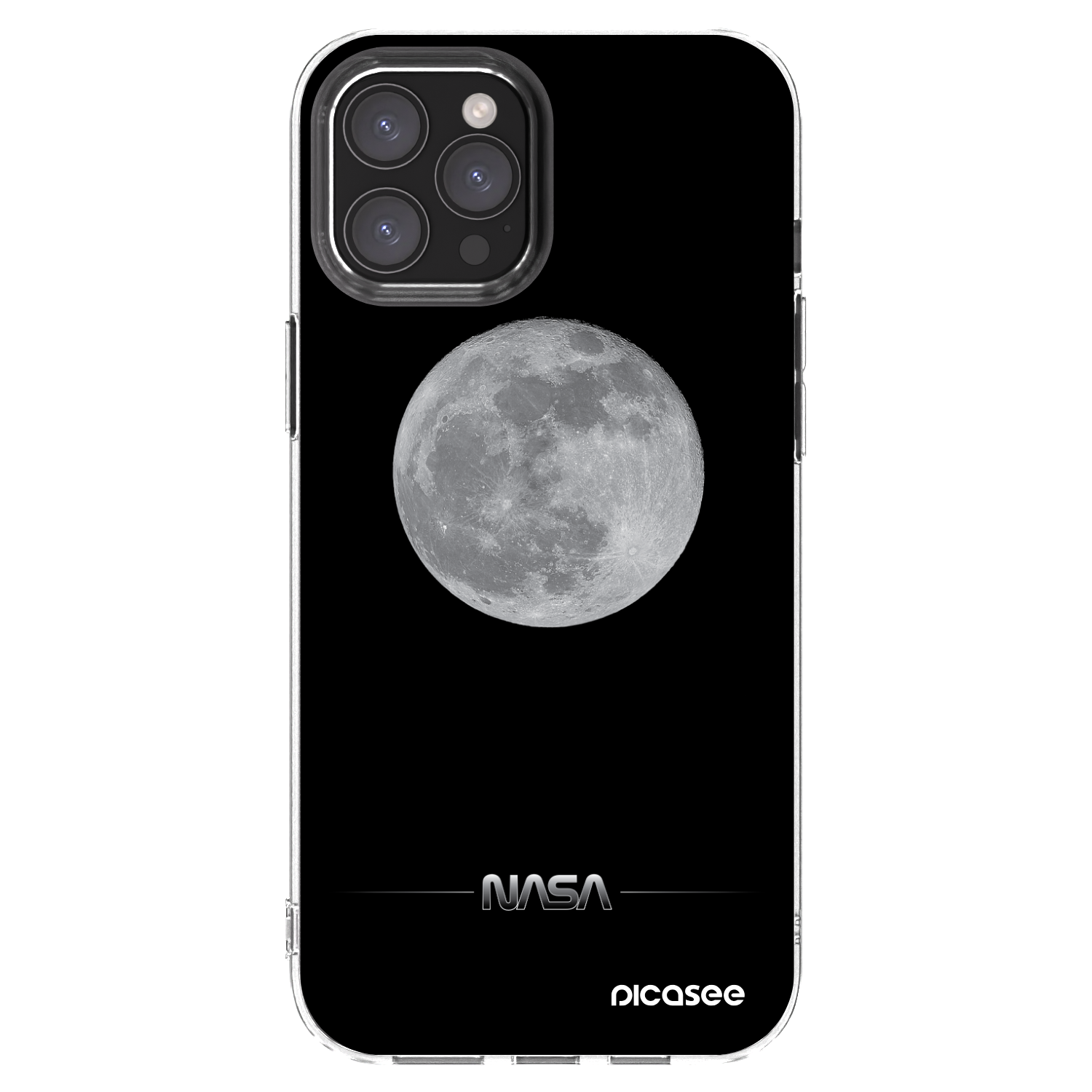 Picasee διαφανής θήκη σιλικόνης Apple iPhone 12 Pro Max - Moon Minimal