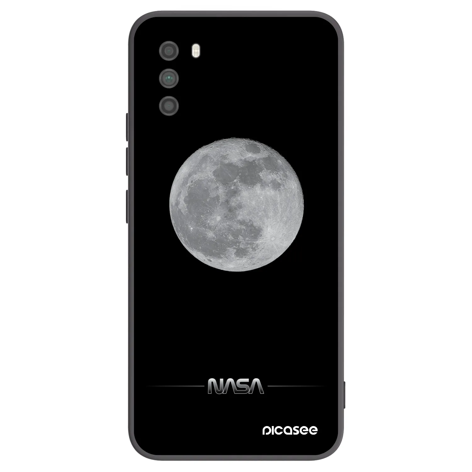 Picasee Μαύρη θήκη σιλικόνης για Xiaomi Poco M3 - Moon Minimal