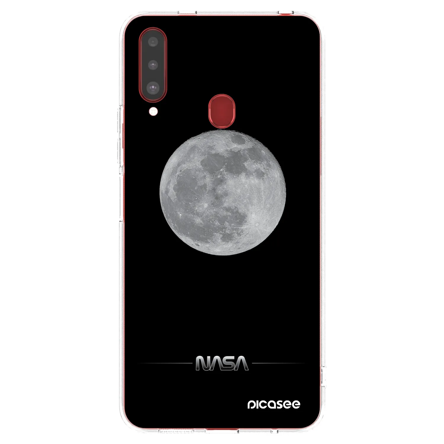 Picasee διαφανής θήκη σιλικόνης Samsung Galaxy A20s - Moon Minimal