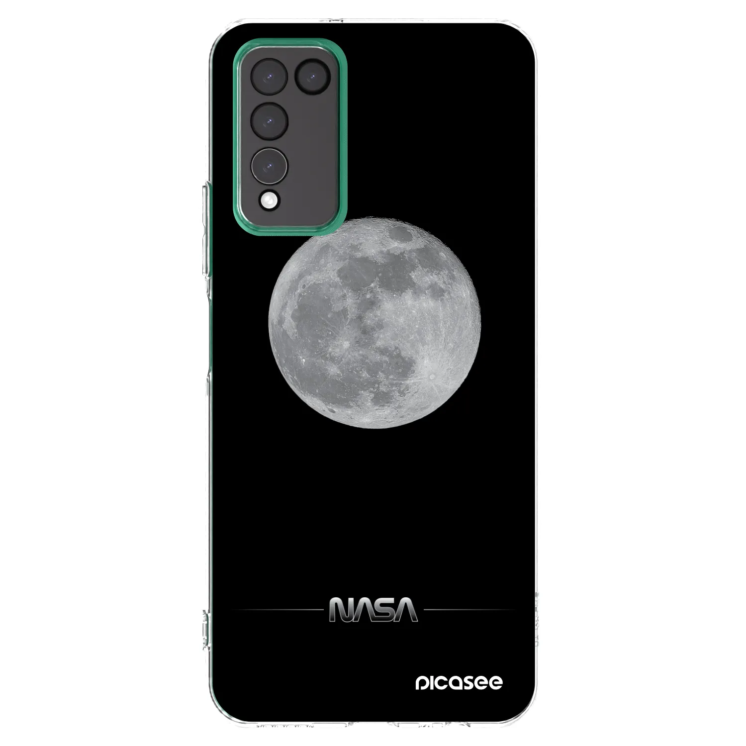 Picasee διαφανής θήκη σιλικόνης Honor 10X Lite - Moon Minimal