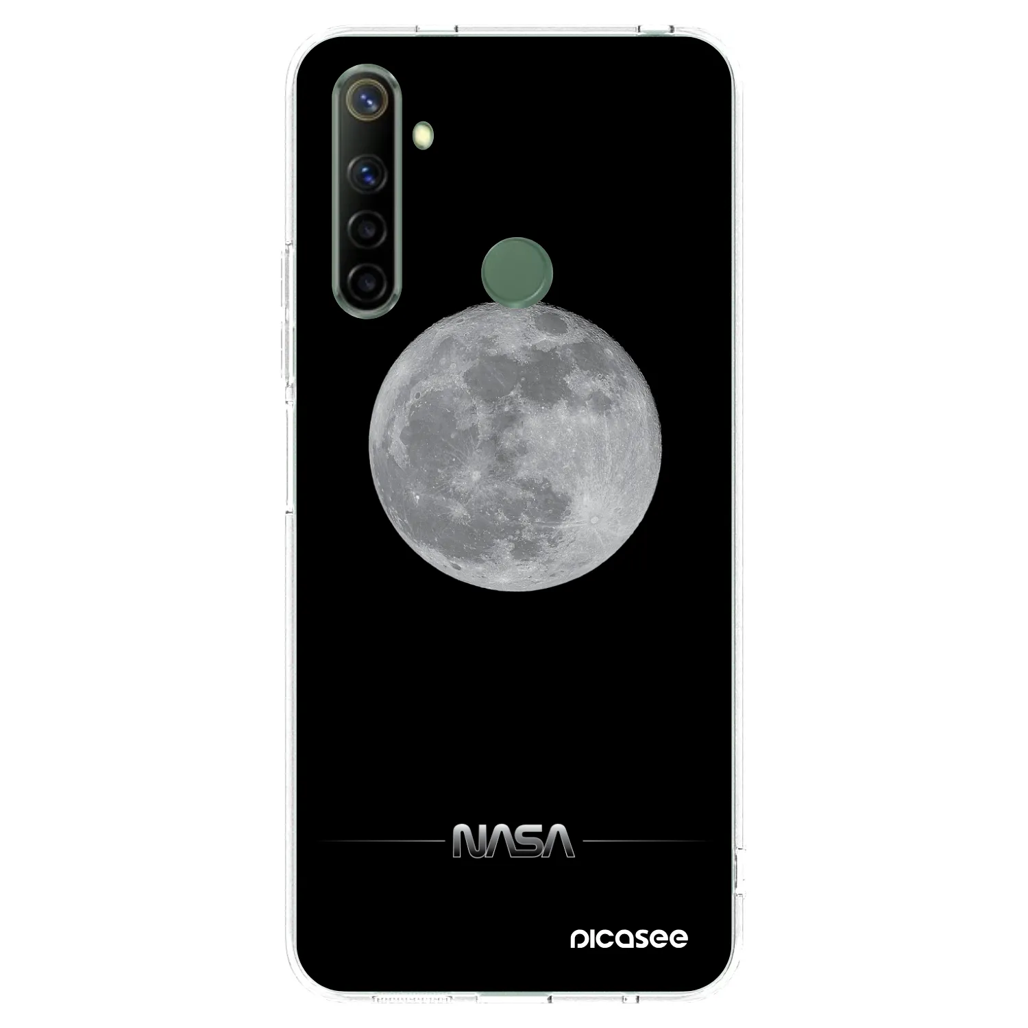 Picasee διαφανής θήκη σιλικόνης Realme 6i - Moon Minimal