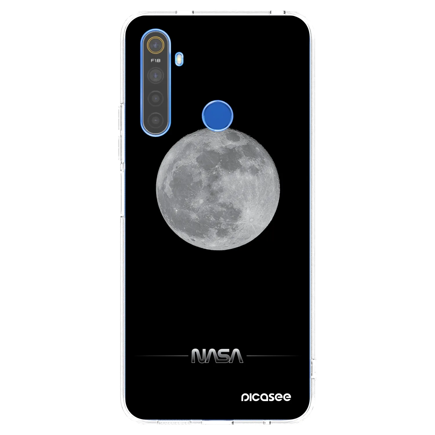 Picasee διαφανής θήκη σιλικόνης Realme 5 - Moon Minimal