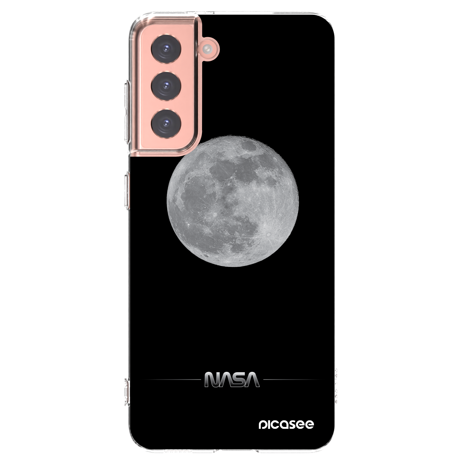 Picasee διαφανής θήκη σιλικόνης Samsung Galaxy S21 5G G991B - Moon Minimal