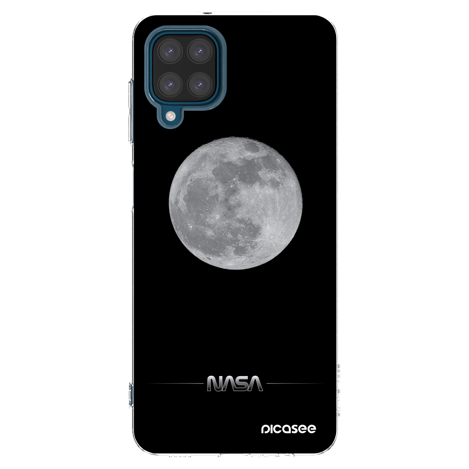 Picasee διαφανής θήκη σιλικόνης Samsung Galaxy A12 A125F - Moon Minimal