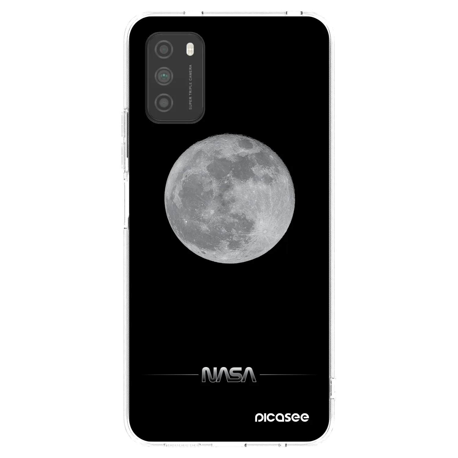 Picasee διαφανής θήκη σιλικόνης Xiaomi Poco M3 - Moon Minimal