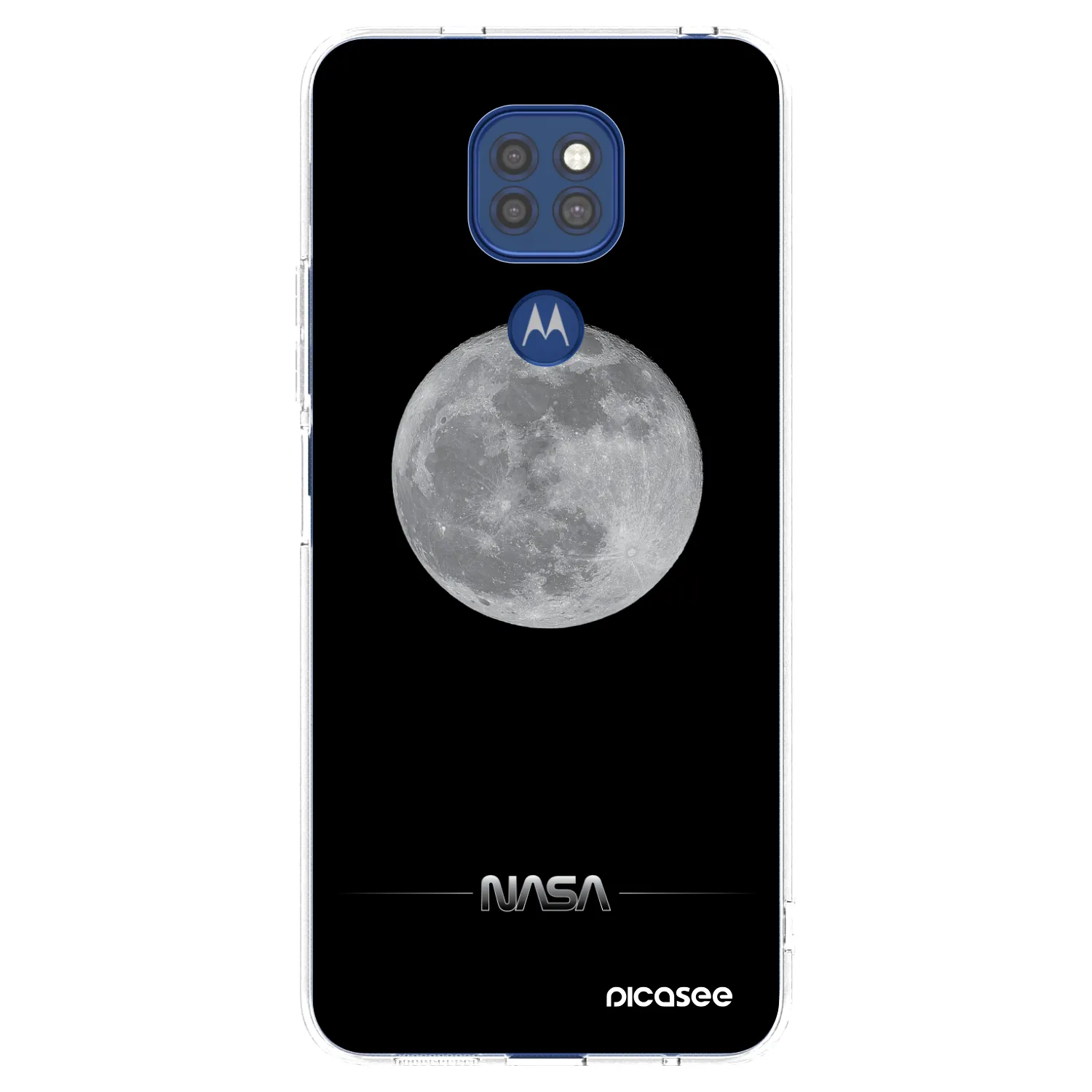 Picasee διαφανής θήκη σιλικόνης Motorola Moto G9 Play - Moon Minimal