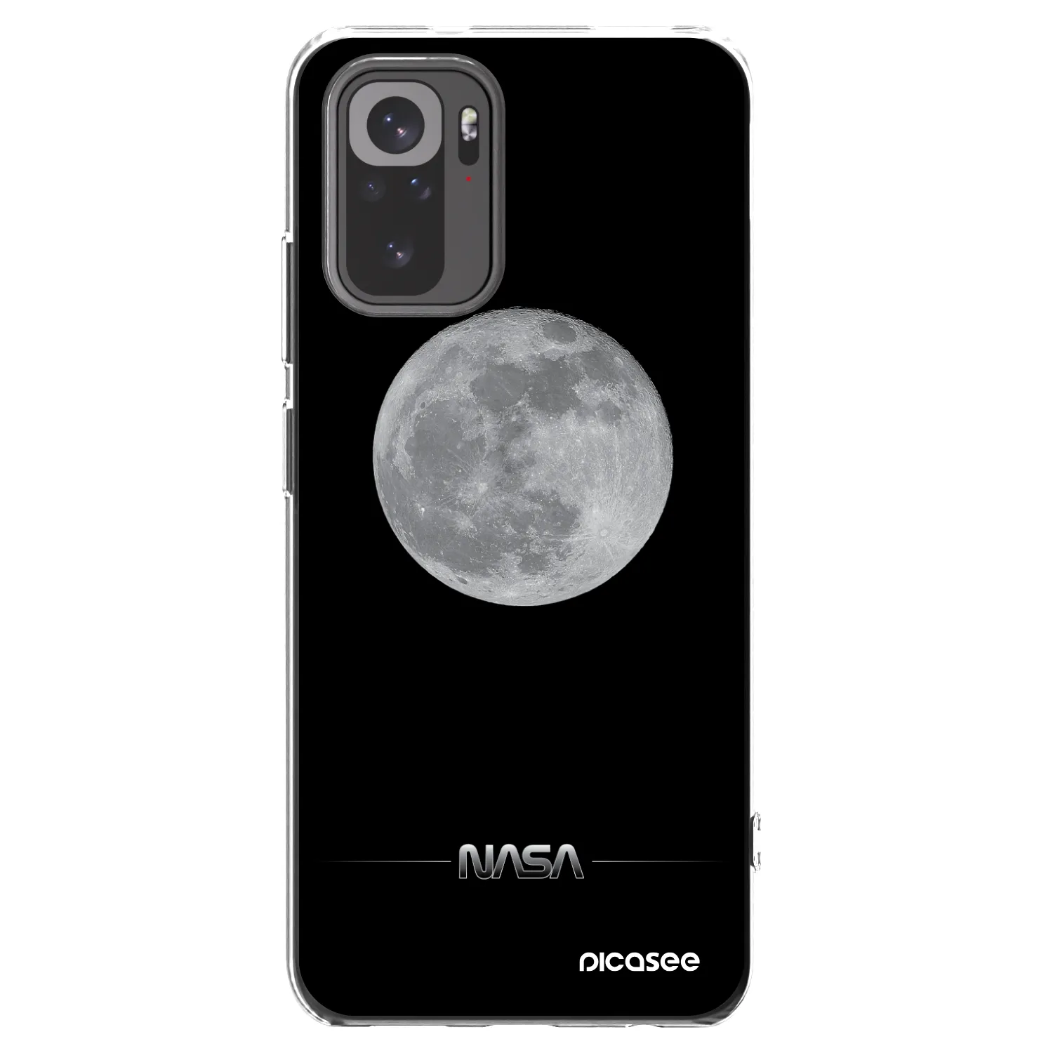Picasee διαφανής θήκη σιλικόνης Xiaomi Redmi Note 10S - Moon Minimal