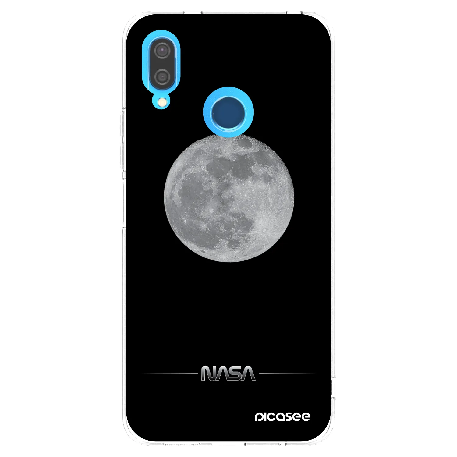 Picasee διαφανής θήκη σιλικόνης Huawei P20 Lite - Moon Minimal
