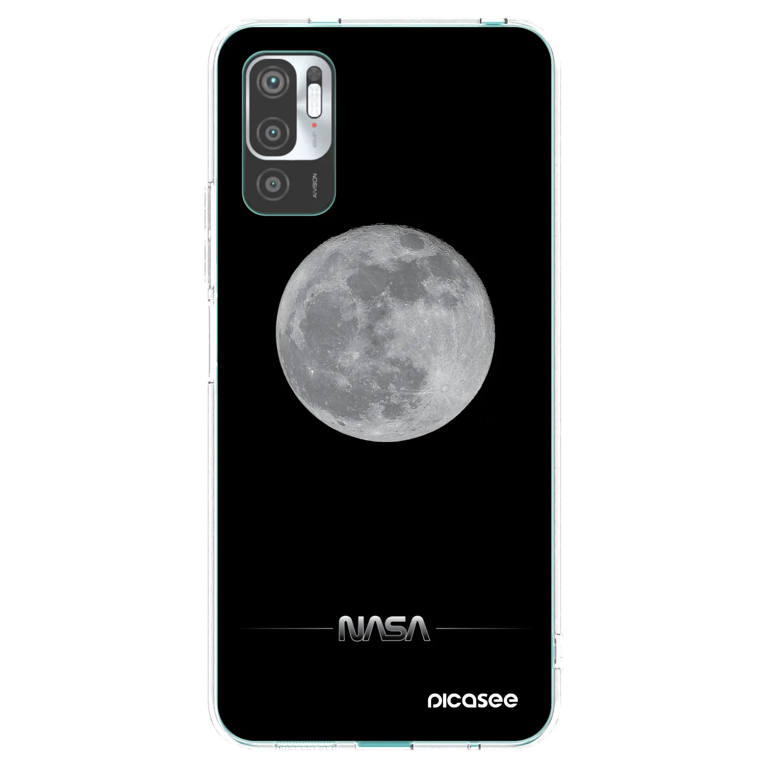 Picasee διαφανής θήκη σιλικόνης Xiaomi Redmi Note 10 5G - Moon Minimal