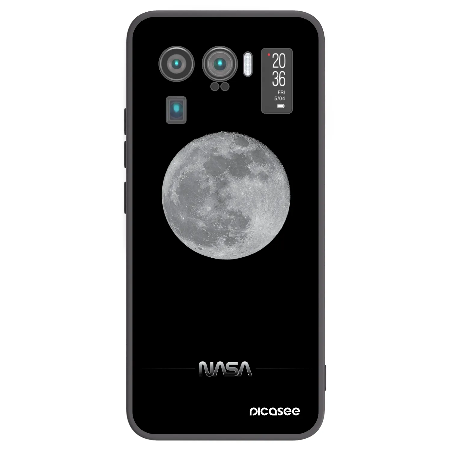 Picasee Μαύρη θήκη σιλικόνης για Xiaomi Mi 11 Ultra - Moon Minimal