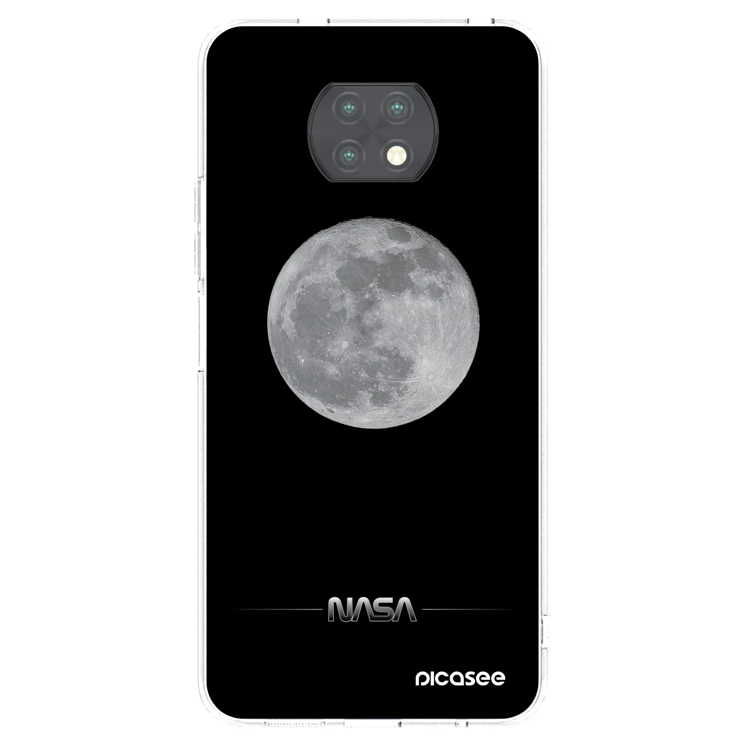 Picasee διαφανής θήκη σιλικόνης Xiaomi Redmi Note 9T - Moon Minimal