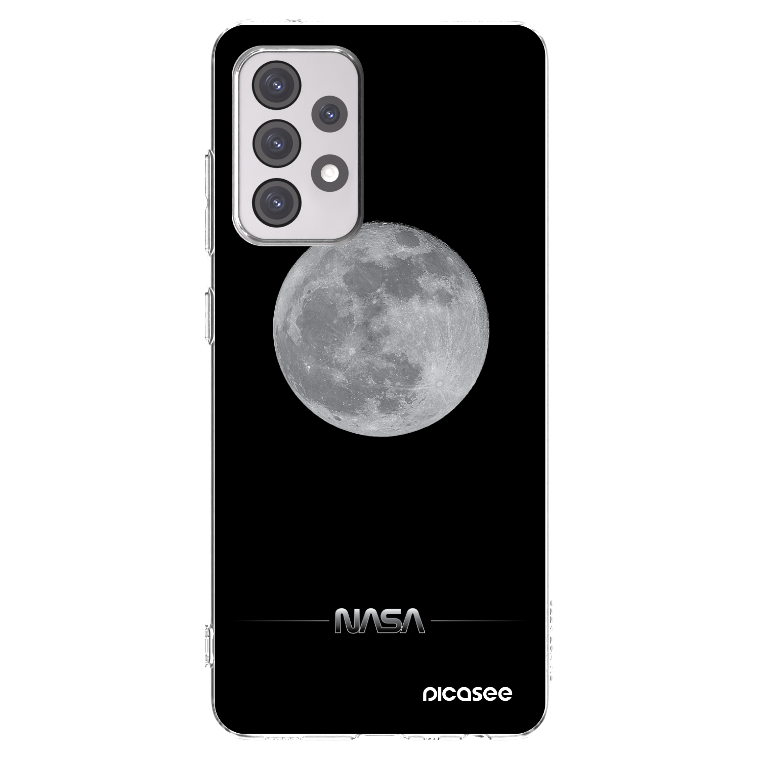 Picasee διαφανής θήκη σιλικόνης Samsung Galaxy A52s 5G A528B - Moon Minimal