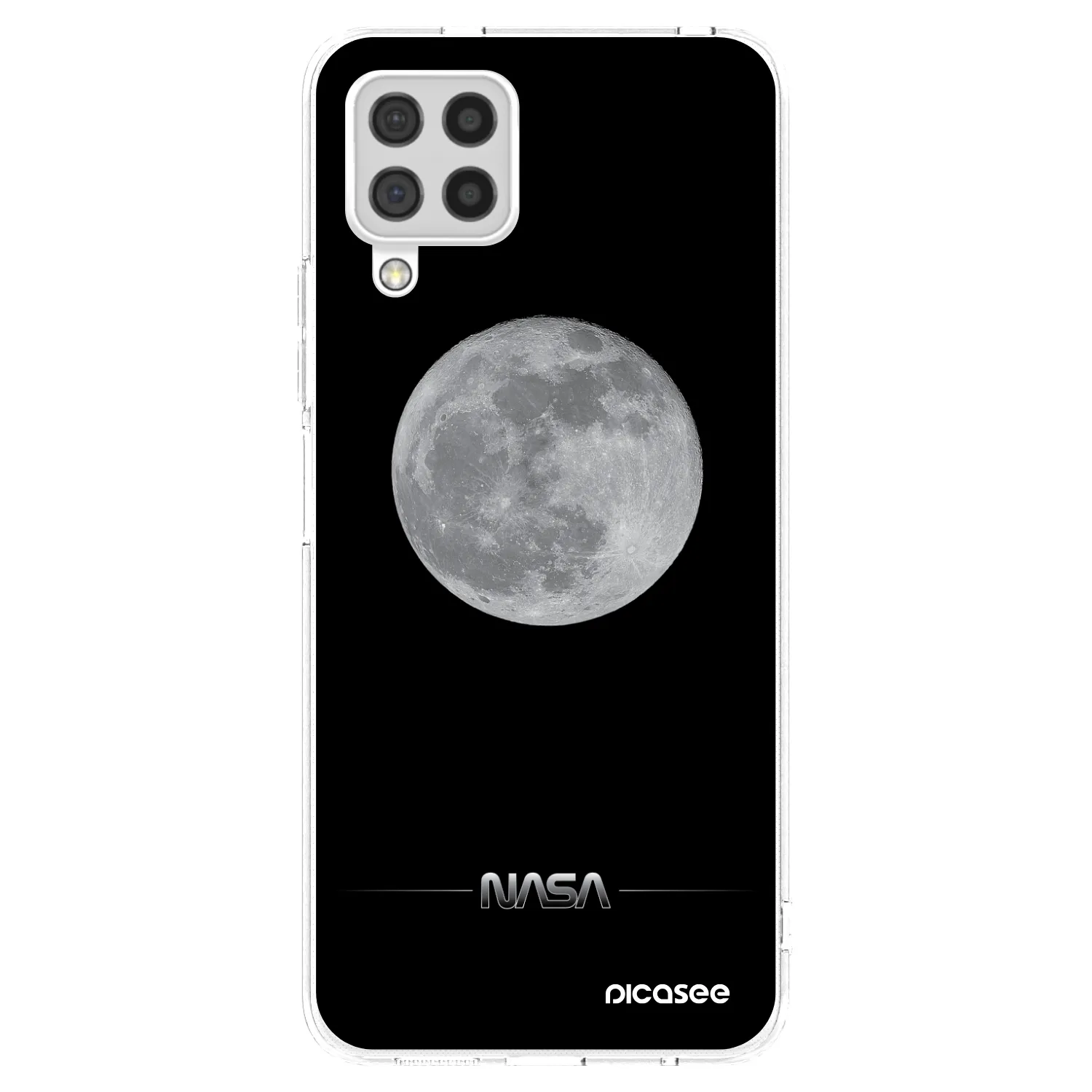 Picasee διαφανής θήκη σιλικόνης Samsung Galaxy A22 A225F 4G - Moon Minimal