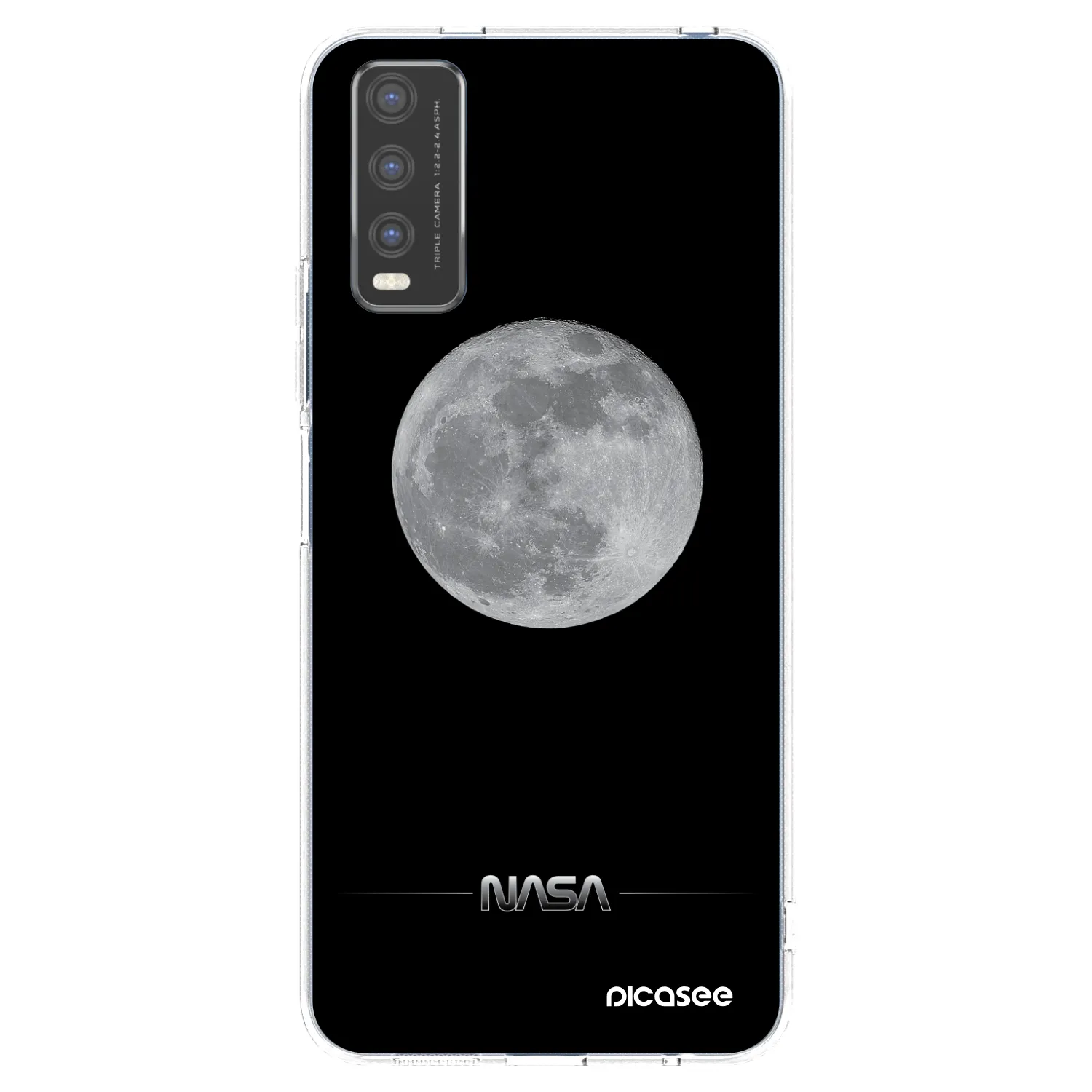 Picasee διαφανής θήκη σιλικόνης Vivo Y20s - Moon Minimal