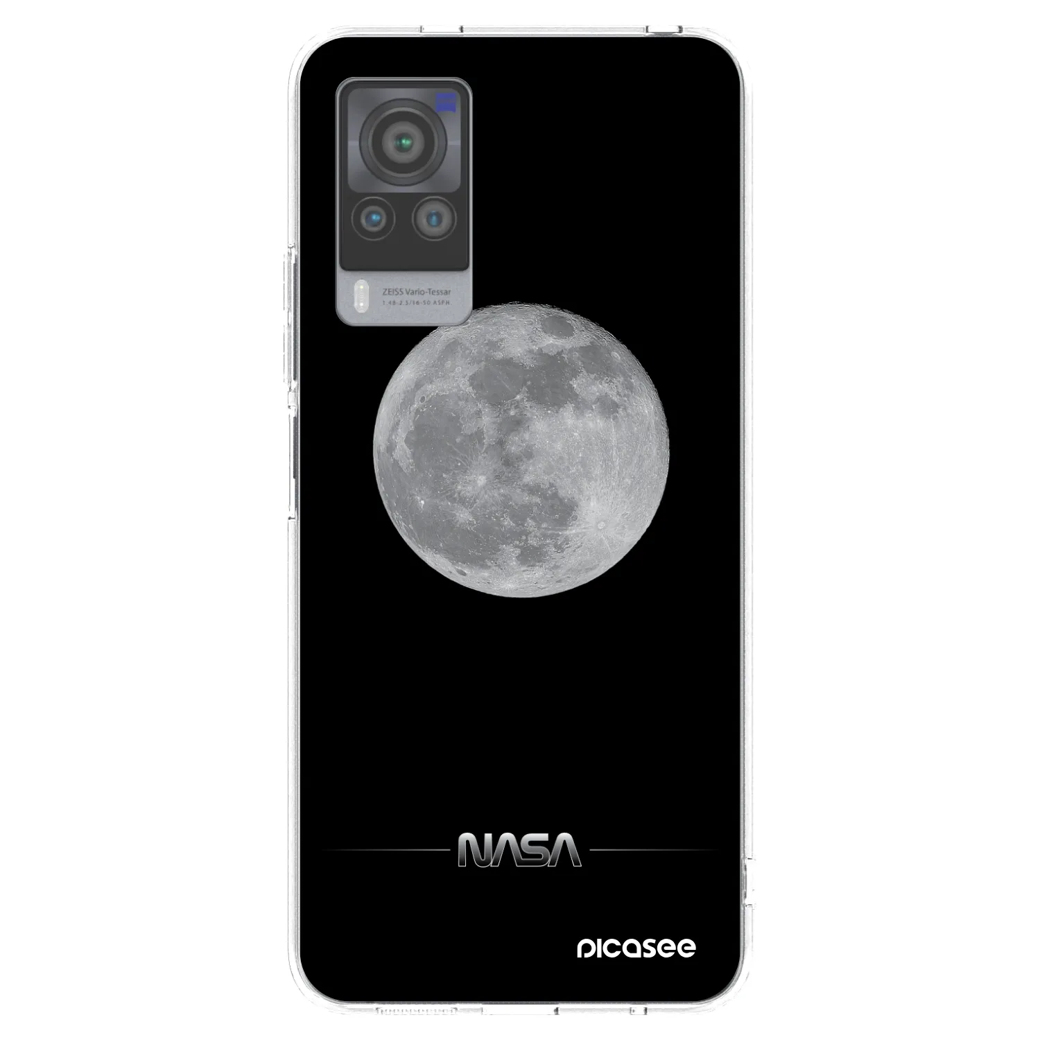 Picasee διαφανής θήκη σιλικόνης Vivo X60 Pro 5G - Moon Minimal