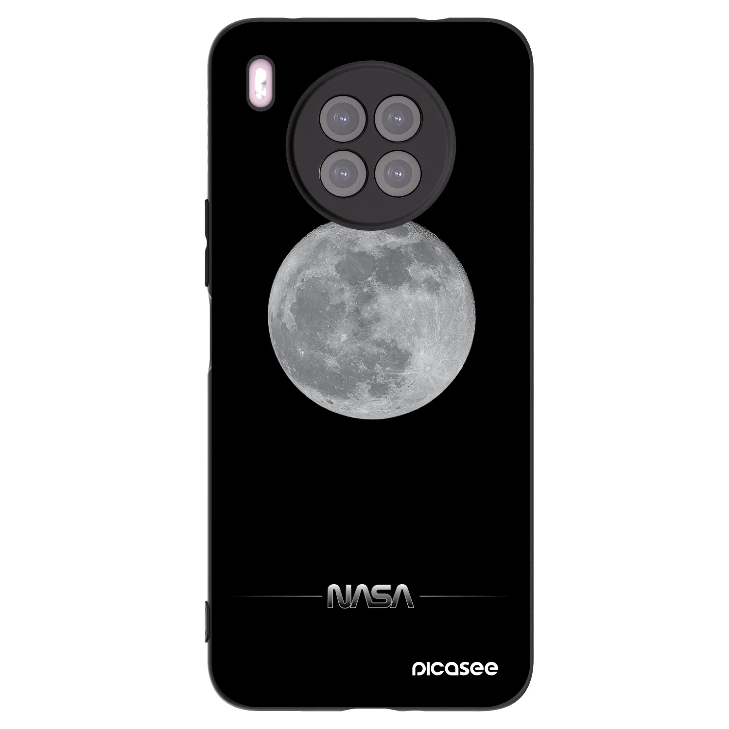 Picasee Μαύρη θήκη σιλικόνης για Huawei Nova 8i - Moon Minimal