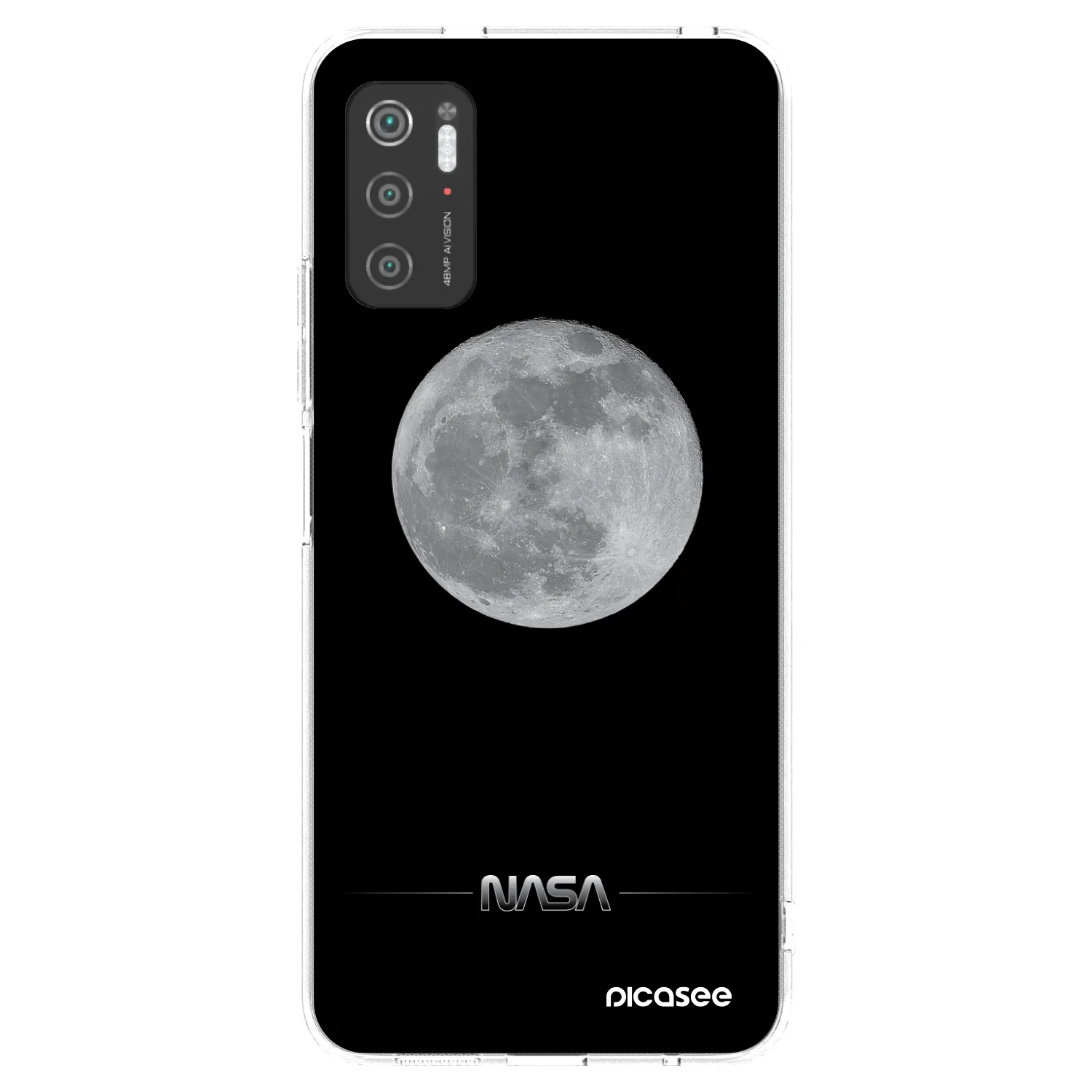 Picasee διαφανής θήκη σιλικόνης Xiaomi Poco M3 Pro 5G - Moon Minimal