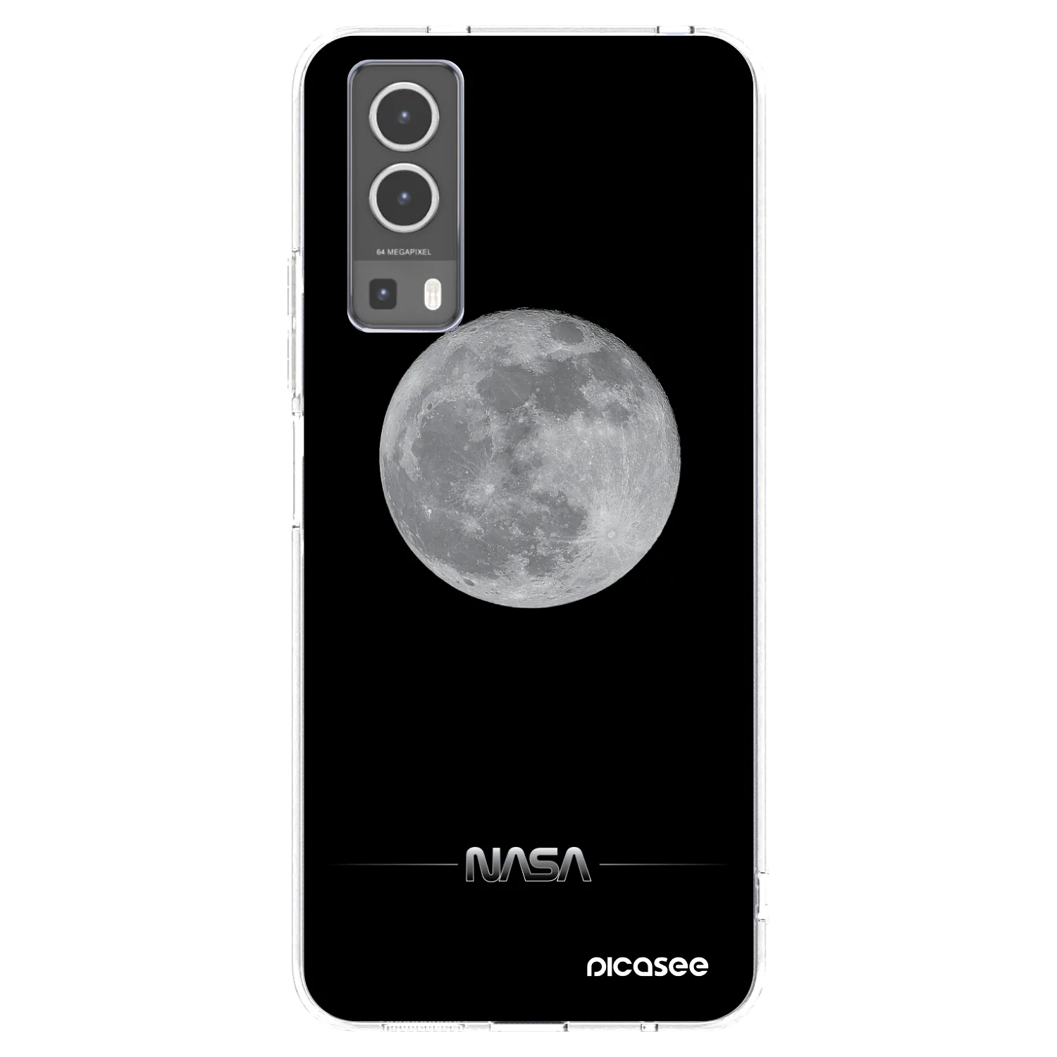 Picasee διαφανής θήκη σιλικόνης Vivo Y72 5G - Moon Minimal