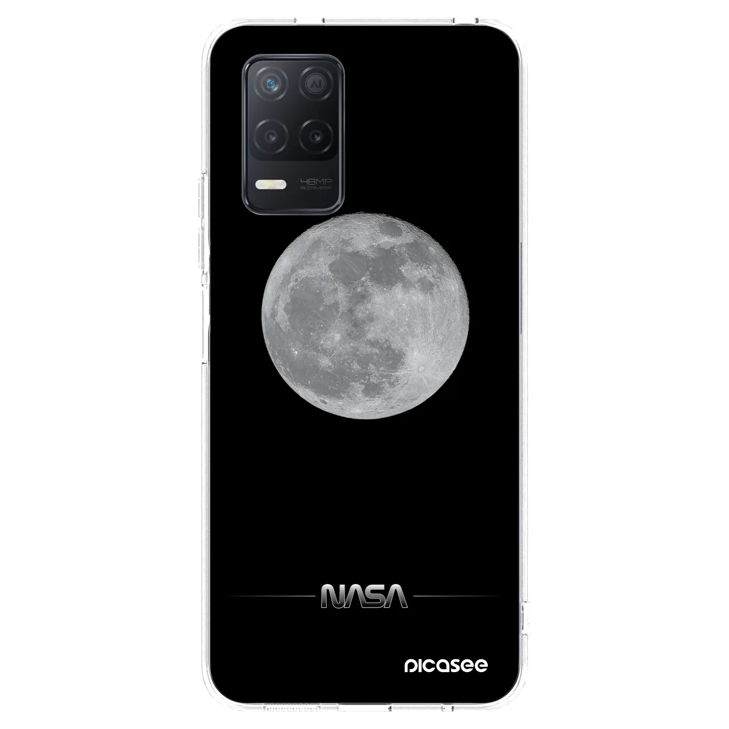 Picasee διαφανής θήκη σιλικόνης Realme 8 5G - Moon Minimal