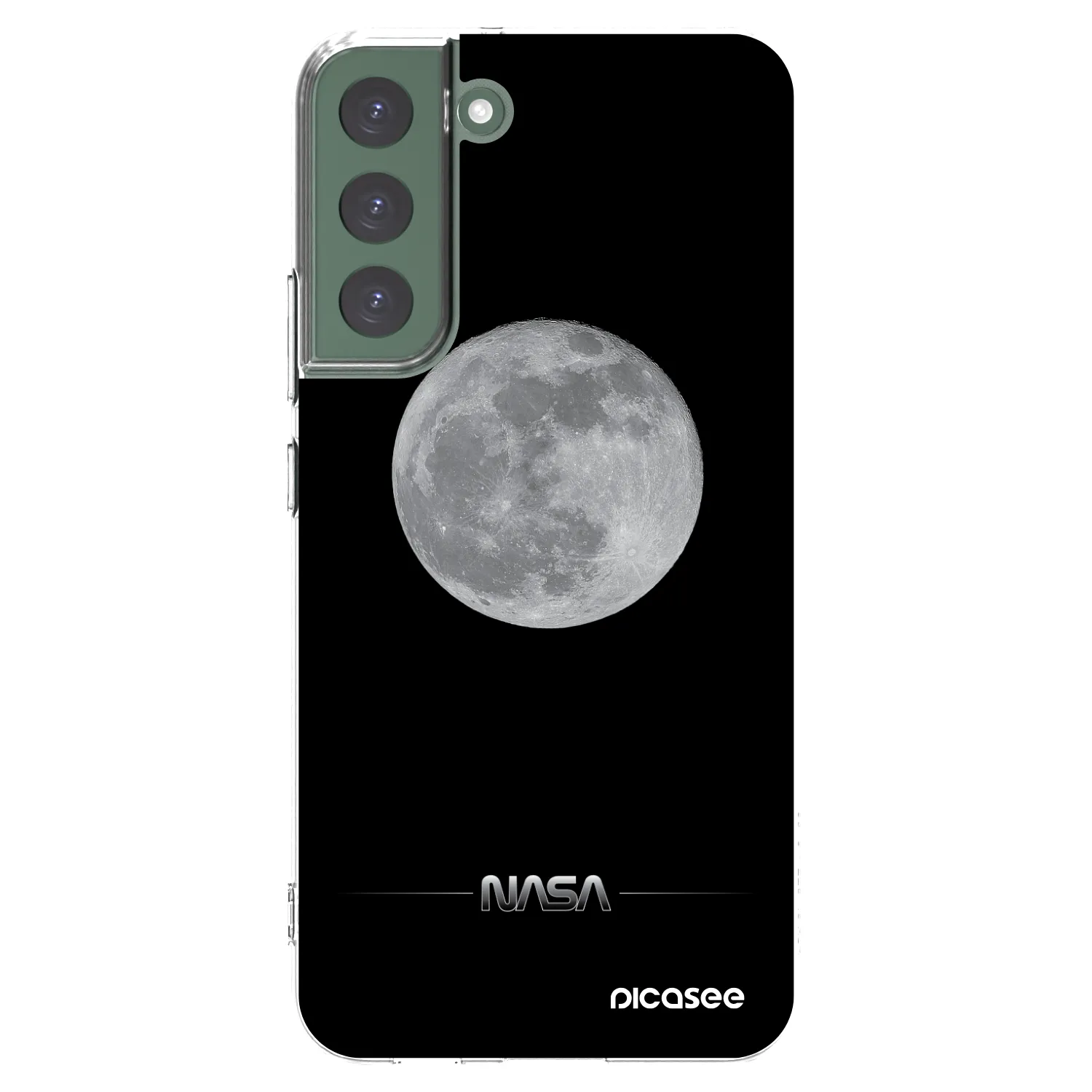 Picasee διαφανής θήκη σιλικόνης Samsung Galaxy S22+ 5G - Moon Minimal
