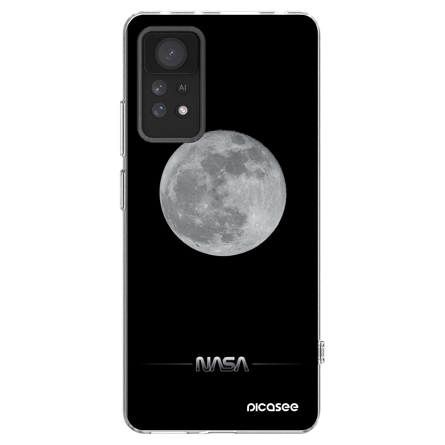 Picasee διαφανής θήκη σιλικόνης Xiaomi Redmi Note 11 Pro 5G - Moon Minimal
