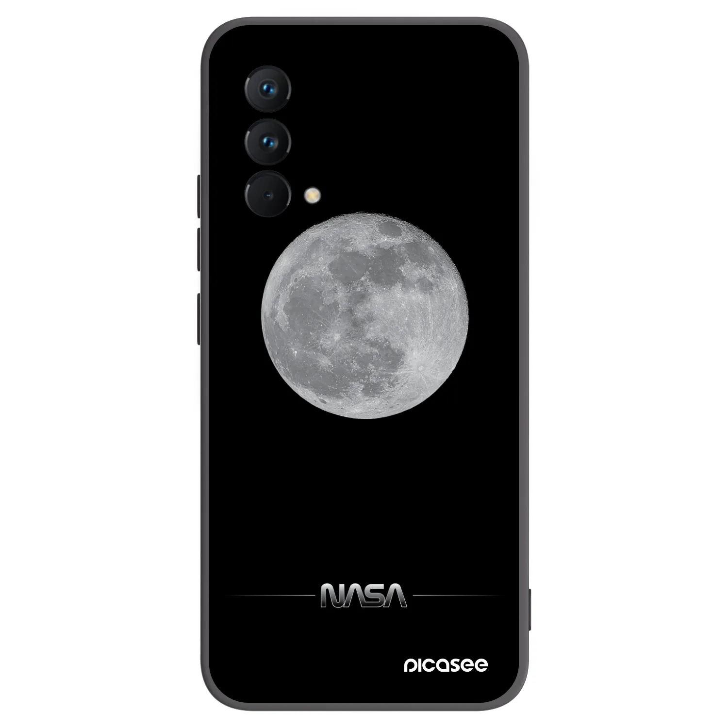 Picasee Μαύρη θήκη σιλικόνης για Realme GT Master Edition 5G - Moon Minimal