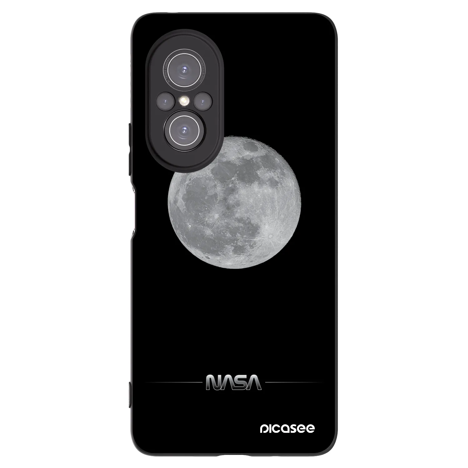 Picasee Μαύρη θήκη σιλικόνης για Huawei Nova 9 SE - Moon Minimal