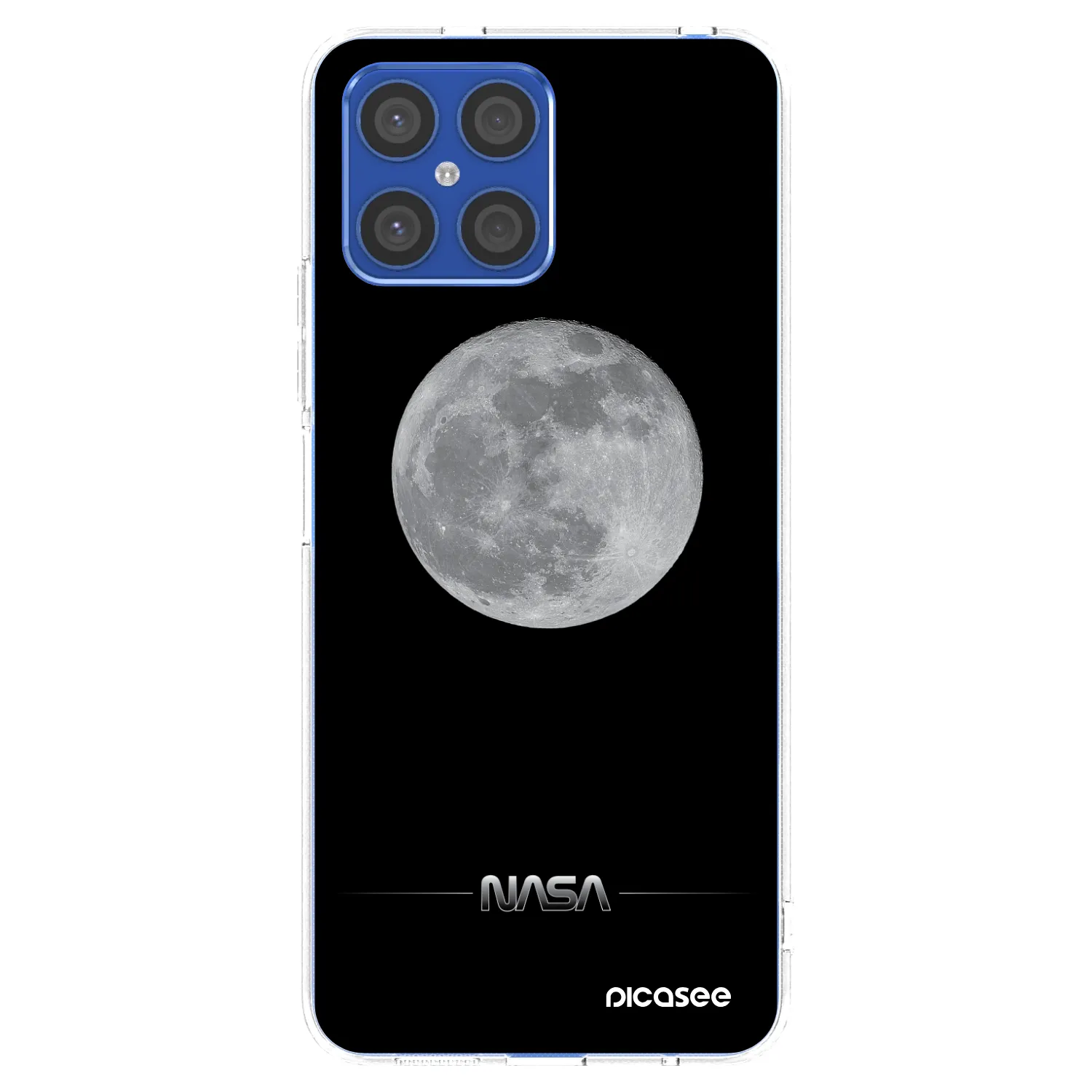 Picasee διαφανής θήκη σιλικόνης Honor X8 4G - Moon Minimal