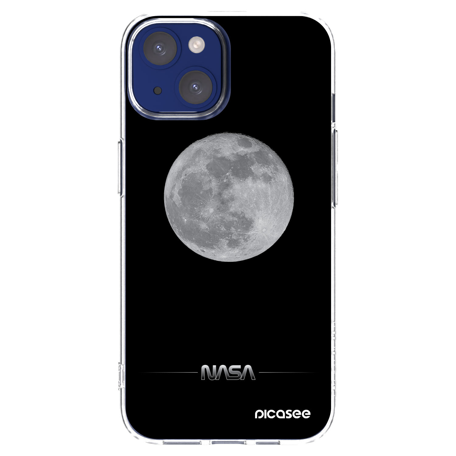 Picasee διαφανής θήκη σιλικόνης Apple iPhone 14 - Moon Minimal