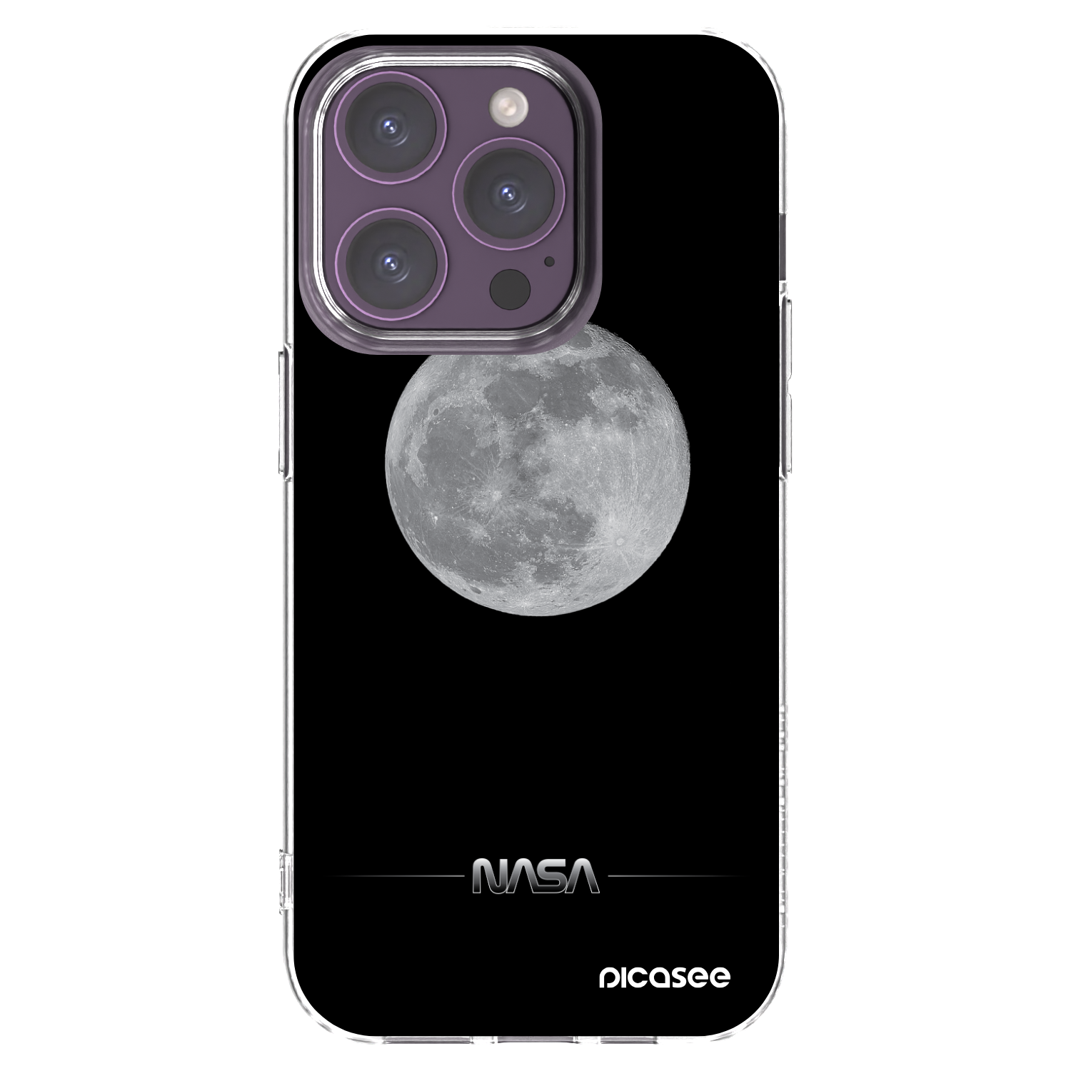 Picasee διαφανής θήκη σιλικόνης Apple iPhone 14 Pro - Moon Minimal