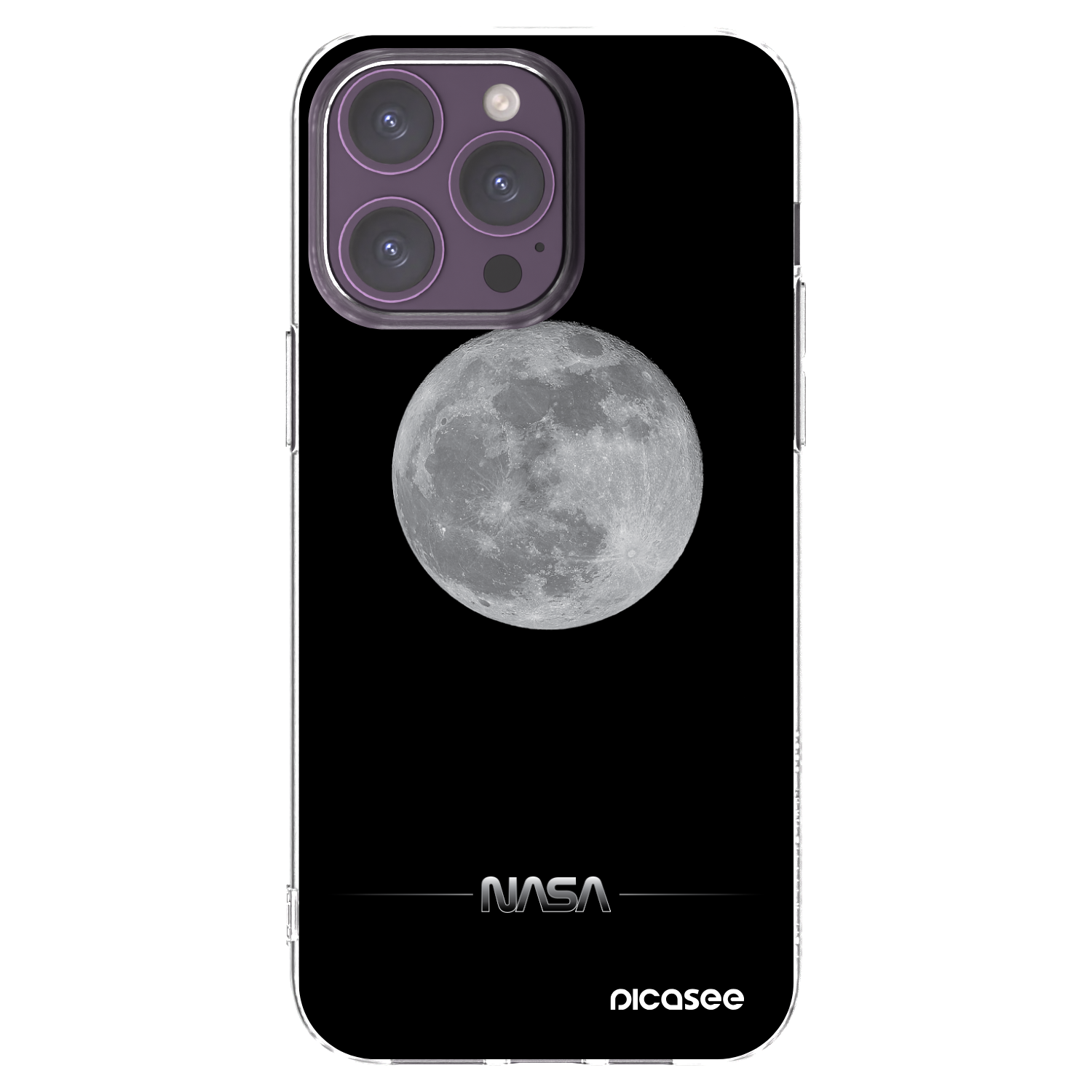 Picasee διαφανής θήκη σιλικόνης Apple iPhone 14 Pro Max - Moon Minimal