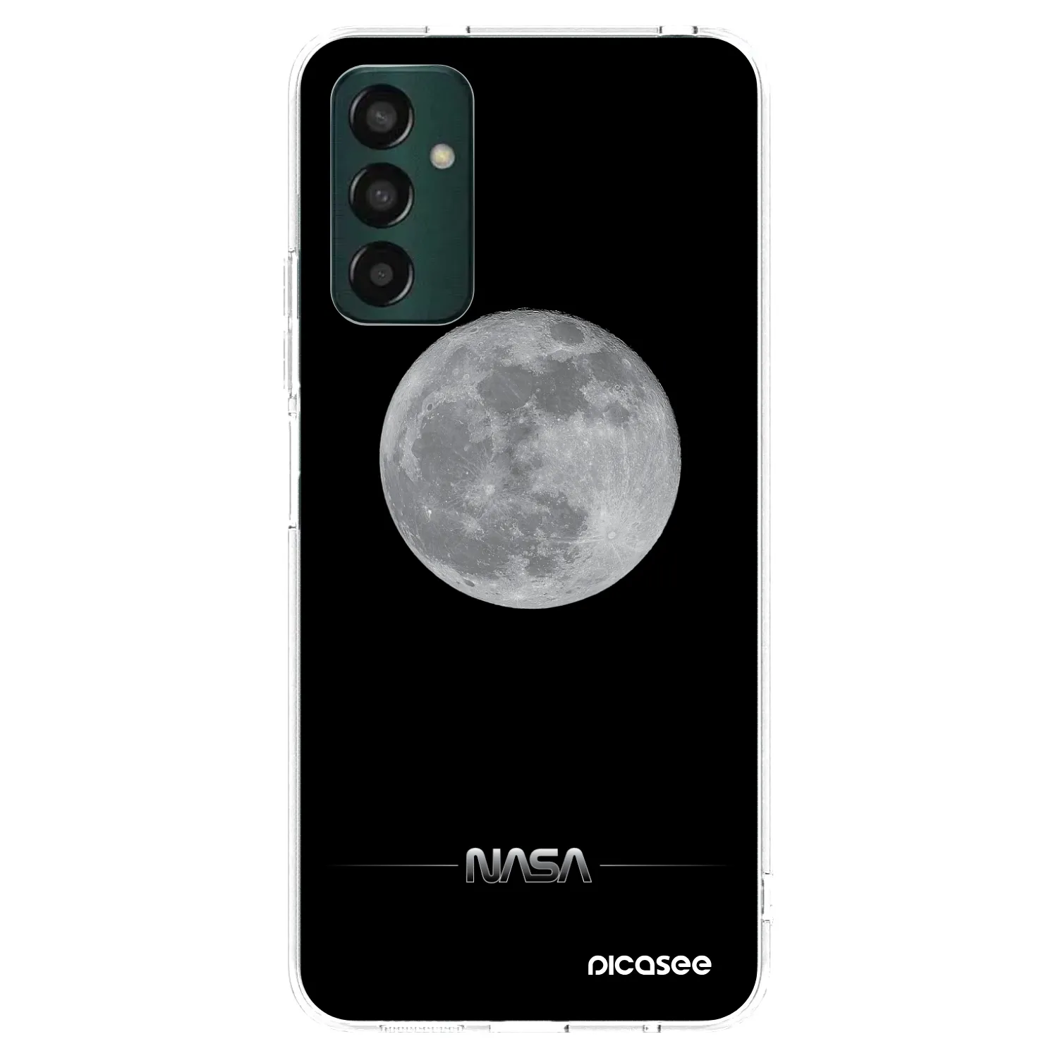 Picasee διαφανής θήκη σιλικόνης Samsung Galaxy M13 M135F - Moon Minimal