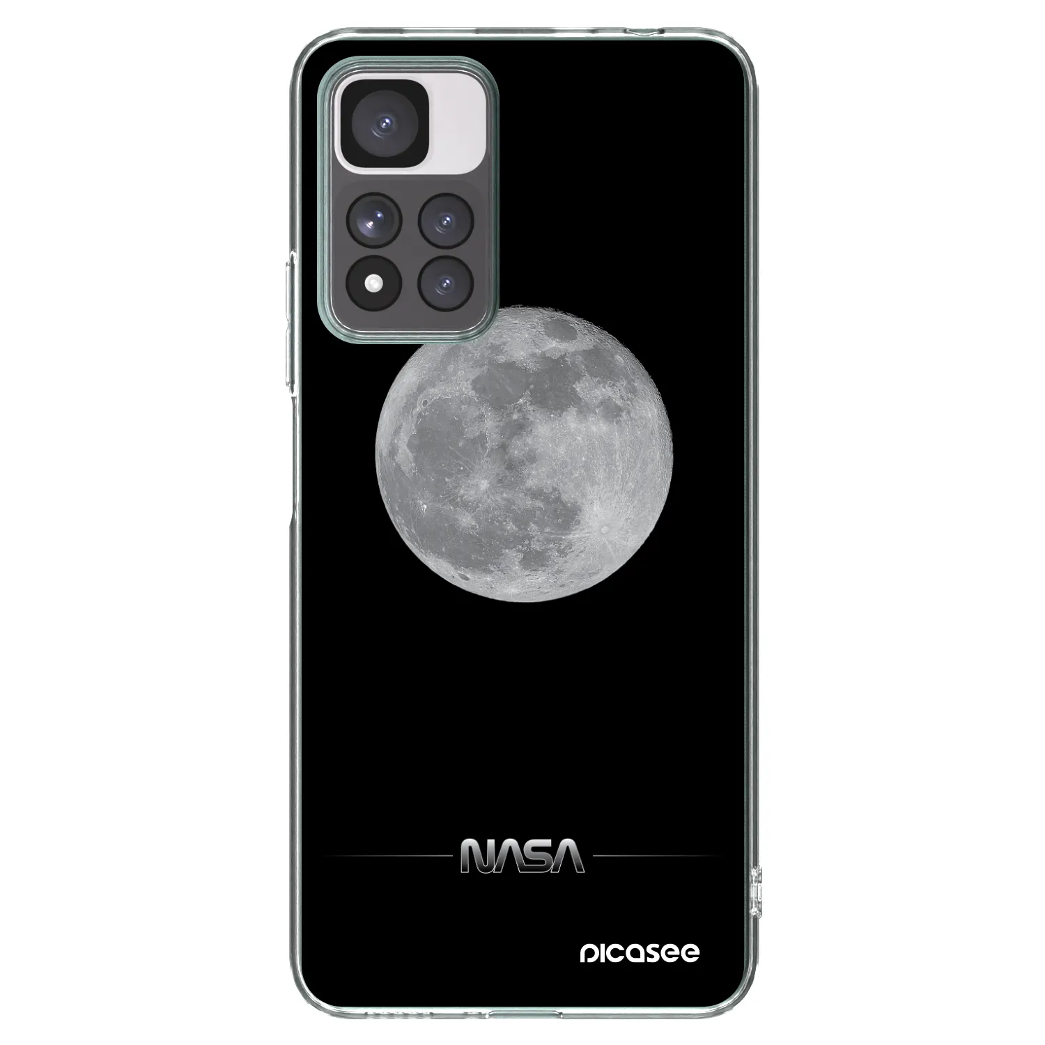 Picasee διαφανής θήκη σιλικόνης Xiaomi Redmi Note 11 Pro+ 5G - Moon Minimal