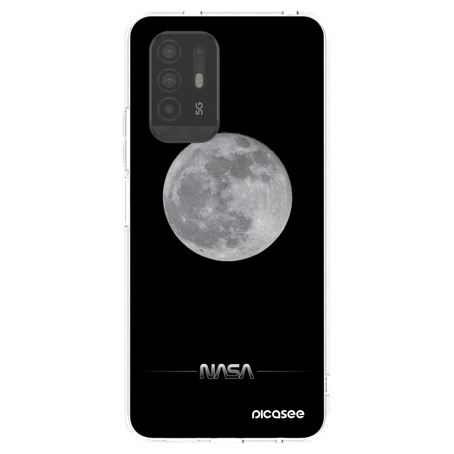 Picasee διαφανής θήκη σιλικόνης OPPO A94 5G - Moon Minimal