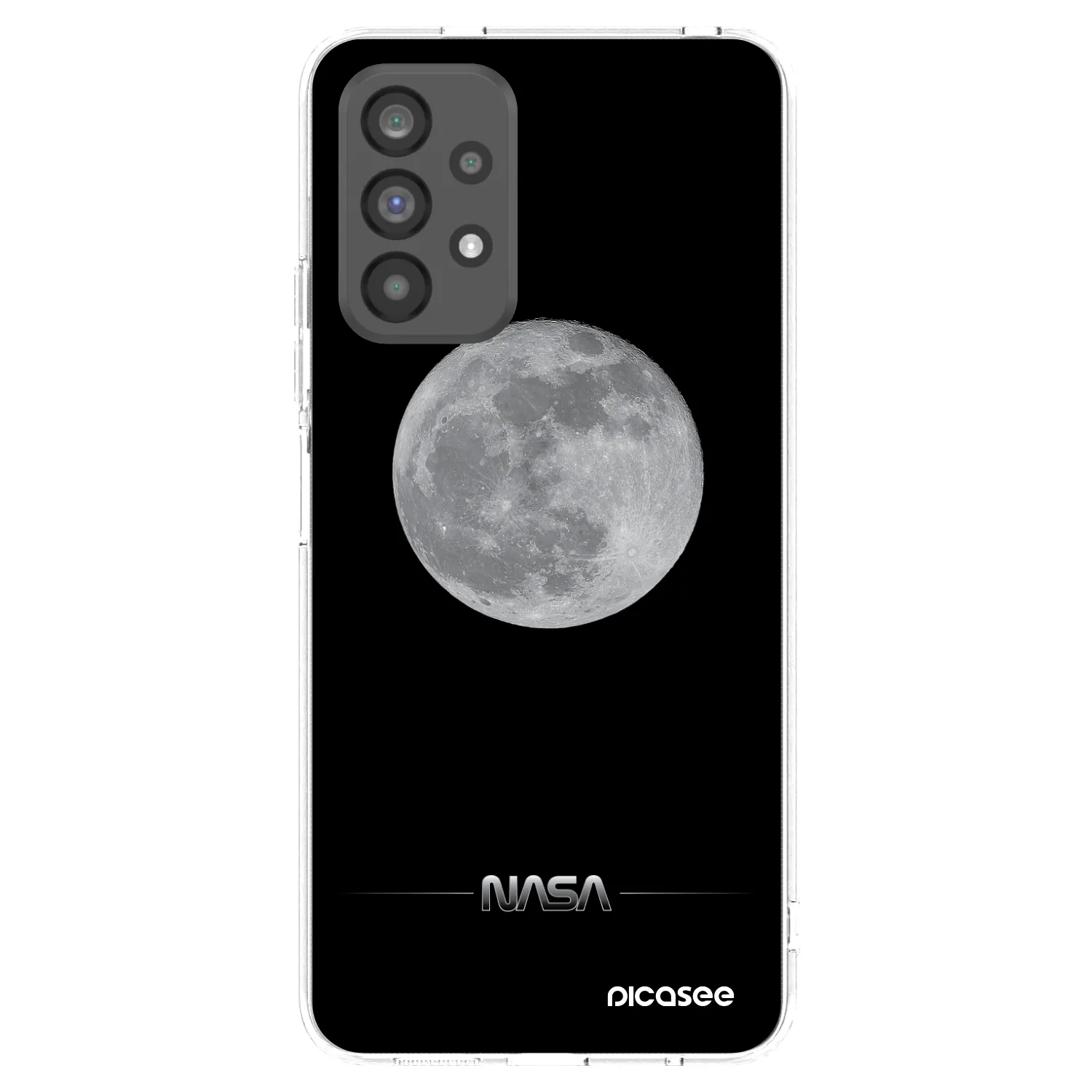 Picasee διαφανής θήκη σιλικόνης Samsung Galaxy A73 5G - Moon Minimal