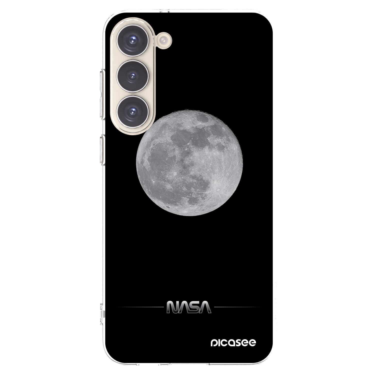 Picasee διαφανής θήκη σιλικόνης Samsung Galaxy S23+ 5G - Moon Minimal