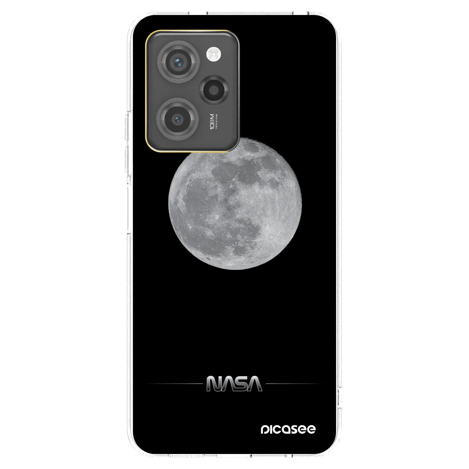 Picasee διαφανής θήκη σιλικόνης Xiaomi Poco X5 Pro - Moon Minimal