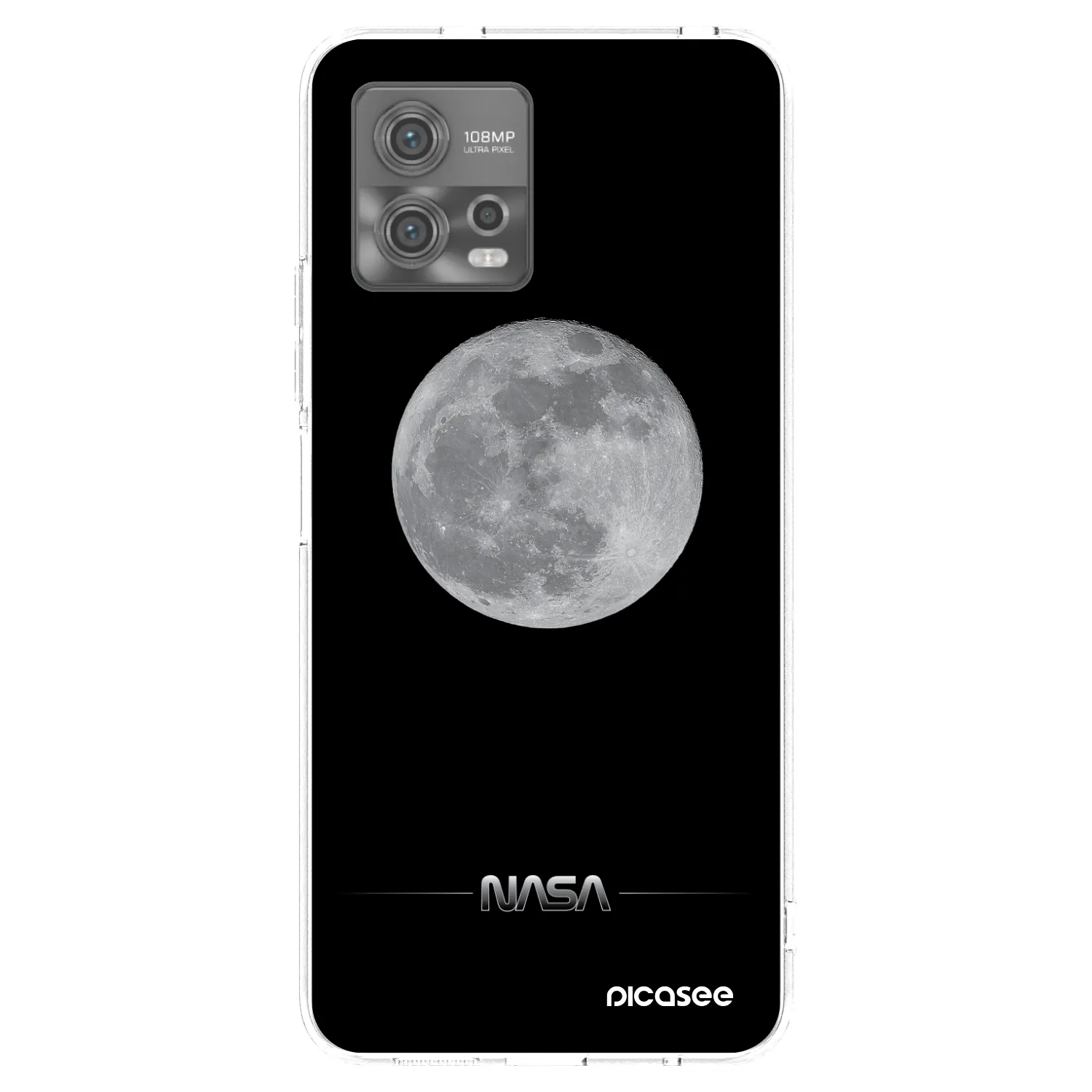 Picasee διαφανής θήκη σιλικόνης Motorola Moto G72 - Moon Minimal