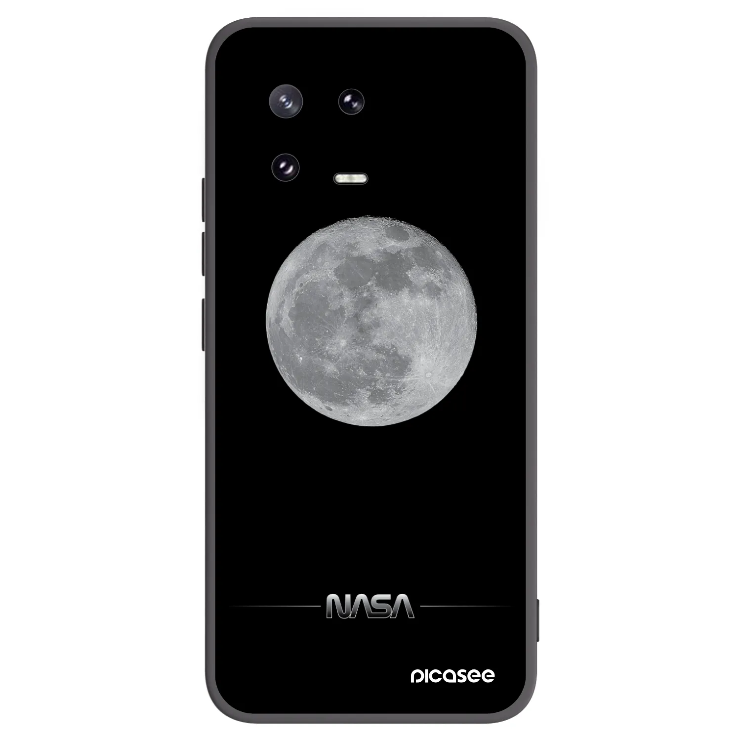 Picasee Μαύρη θήκη σιλικόνης για Xiaomi 13 Pro - Moon Minimal