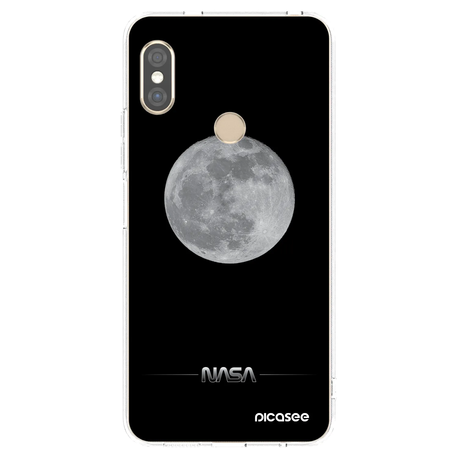 Picasee διαφανής θήκη σιλικόνης Xiaomi Redmi Note 5 Global - Moon Minimal