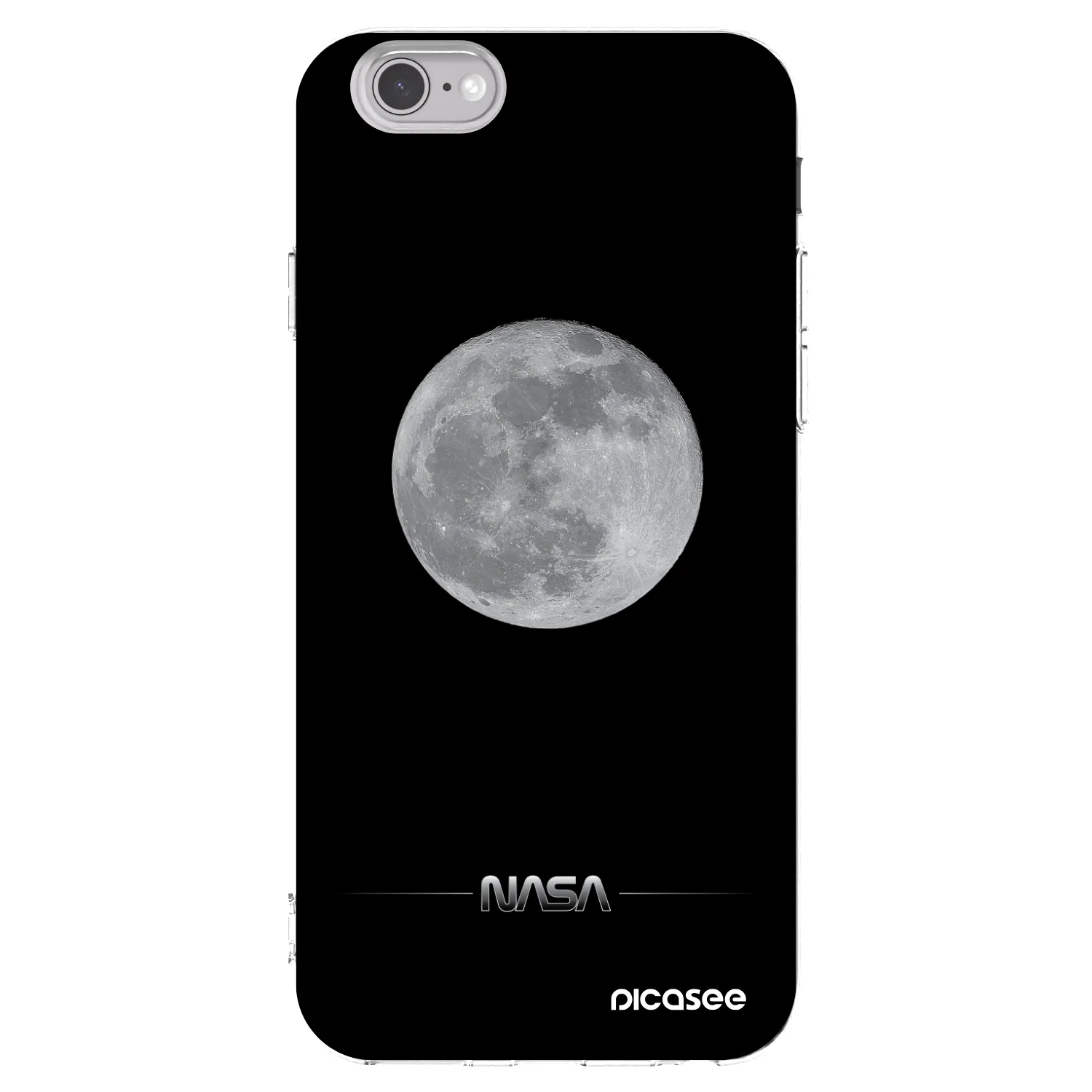 Picasee διαφανής θήκη σιλικόνης Apple iPhone 6/6S - Moon Minimal