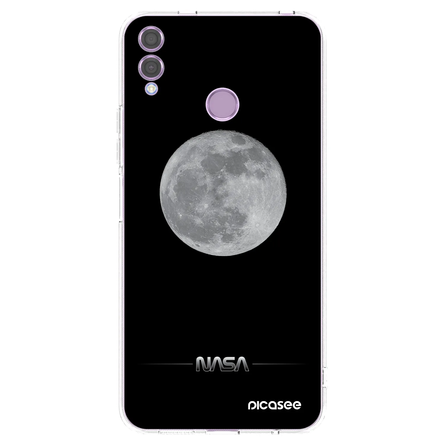 Picasee διαφανής θήκη σιλικόνης Honor 8X - Moon Minimal