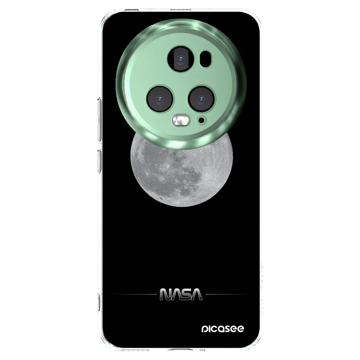 Picasee διαφανής θήκη σιλικόνης Honor Magic5 Pro - Moon Minimal