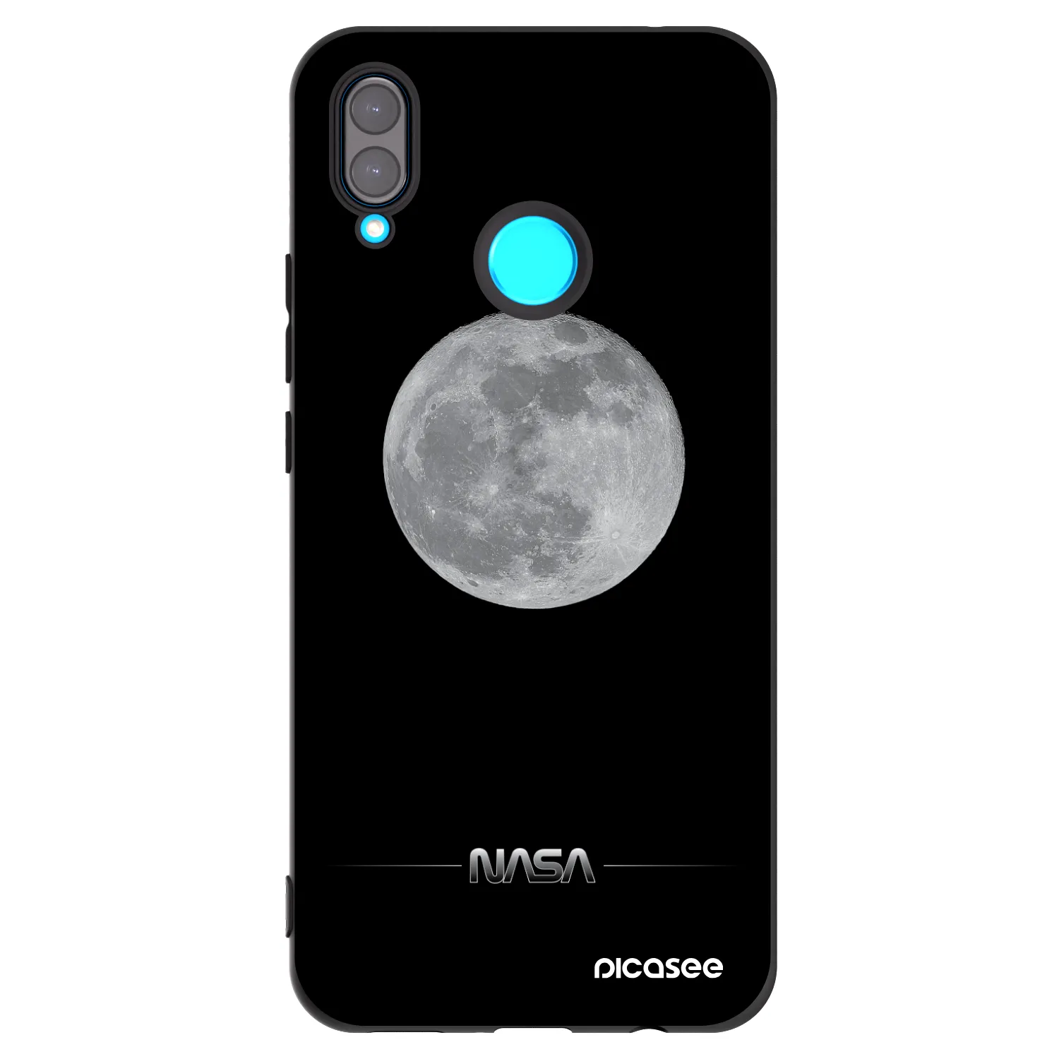 Picasee Μαύρη θήκη σιλικόνης για Huawei Nova 3 - Moon Minimal