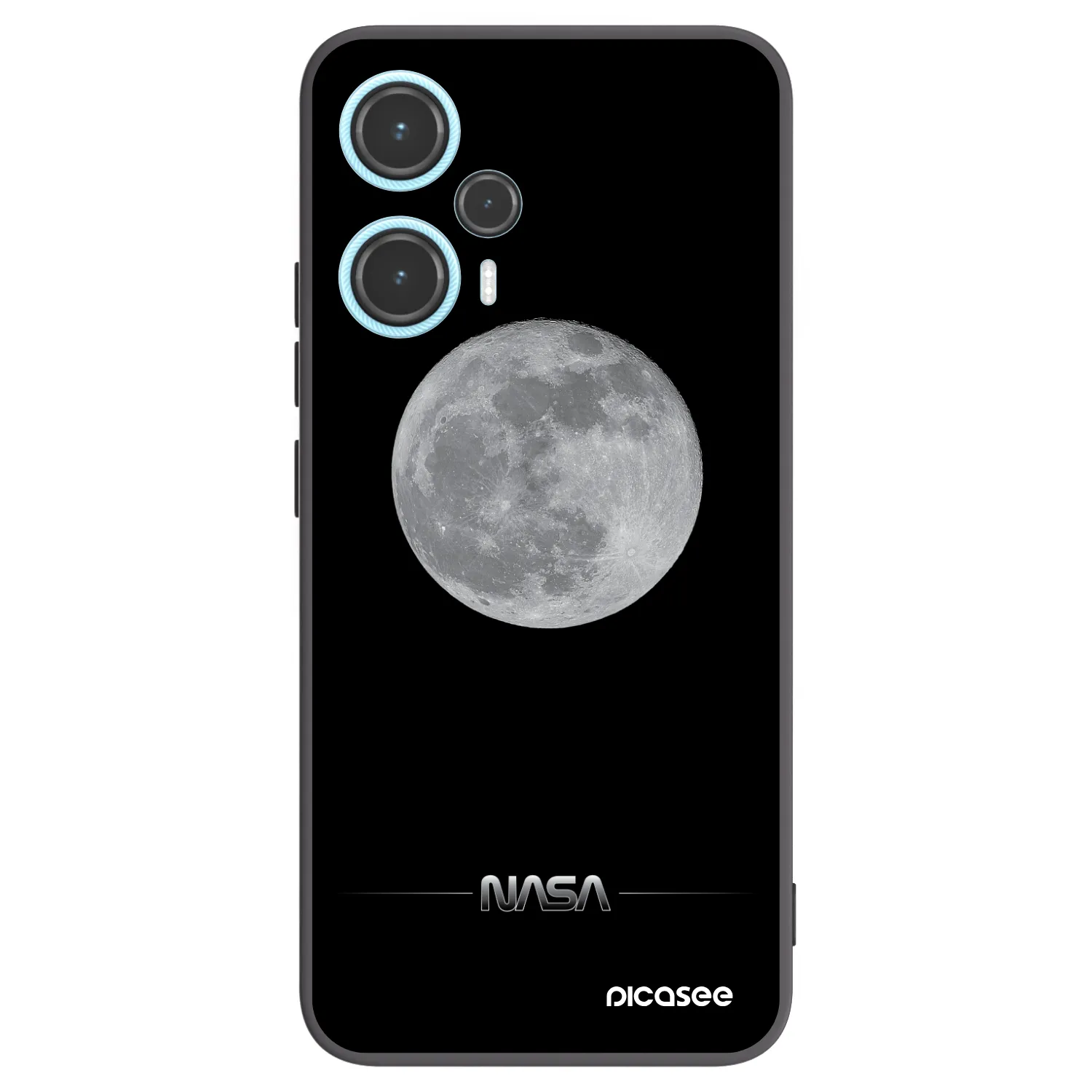 Picasee Μαύρη θήκη σιλικόνης για Xiaomi Poco F5 - Moon Minimal