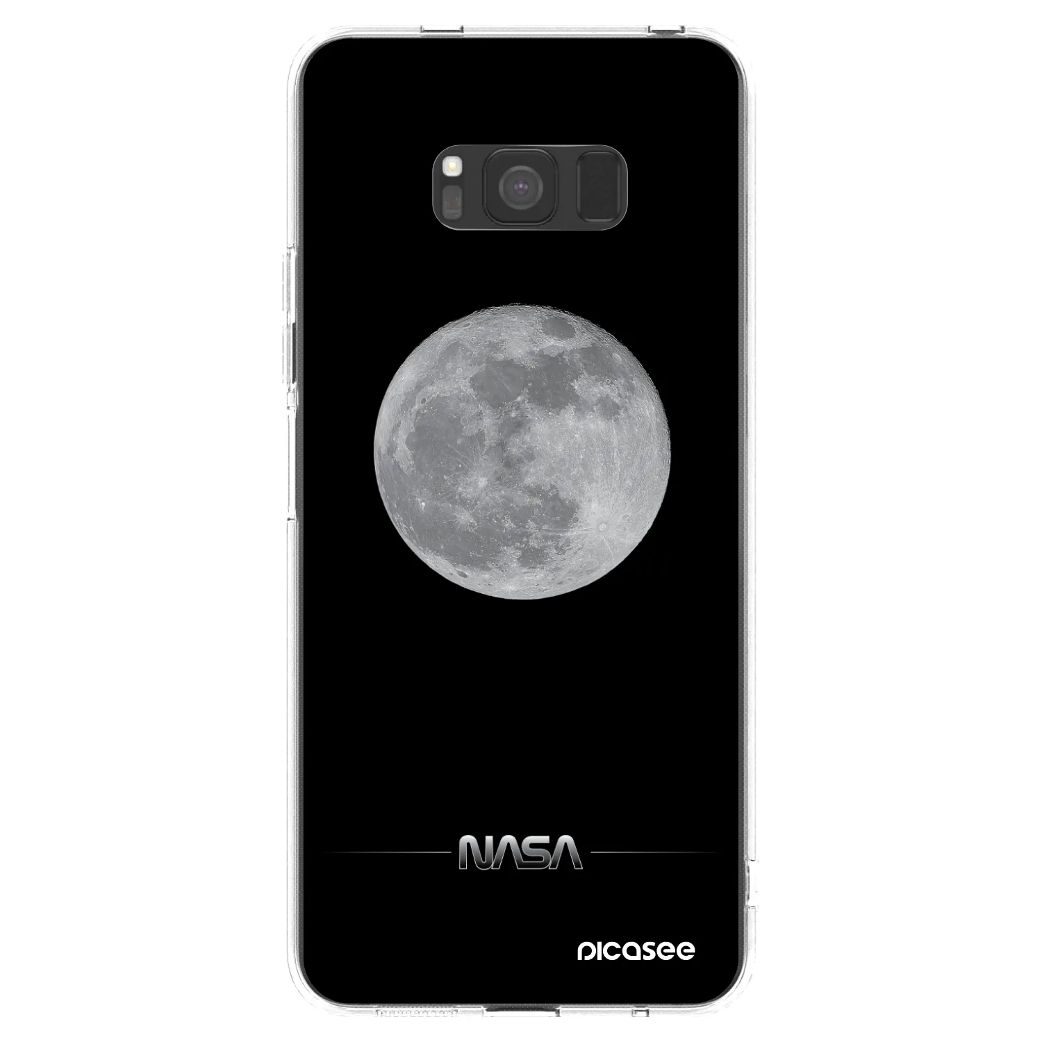 Picasee διαφανής θήκη σιλικόνης Samsung Galaxy S8 G950F - Moon Minimal