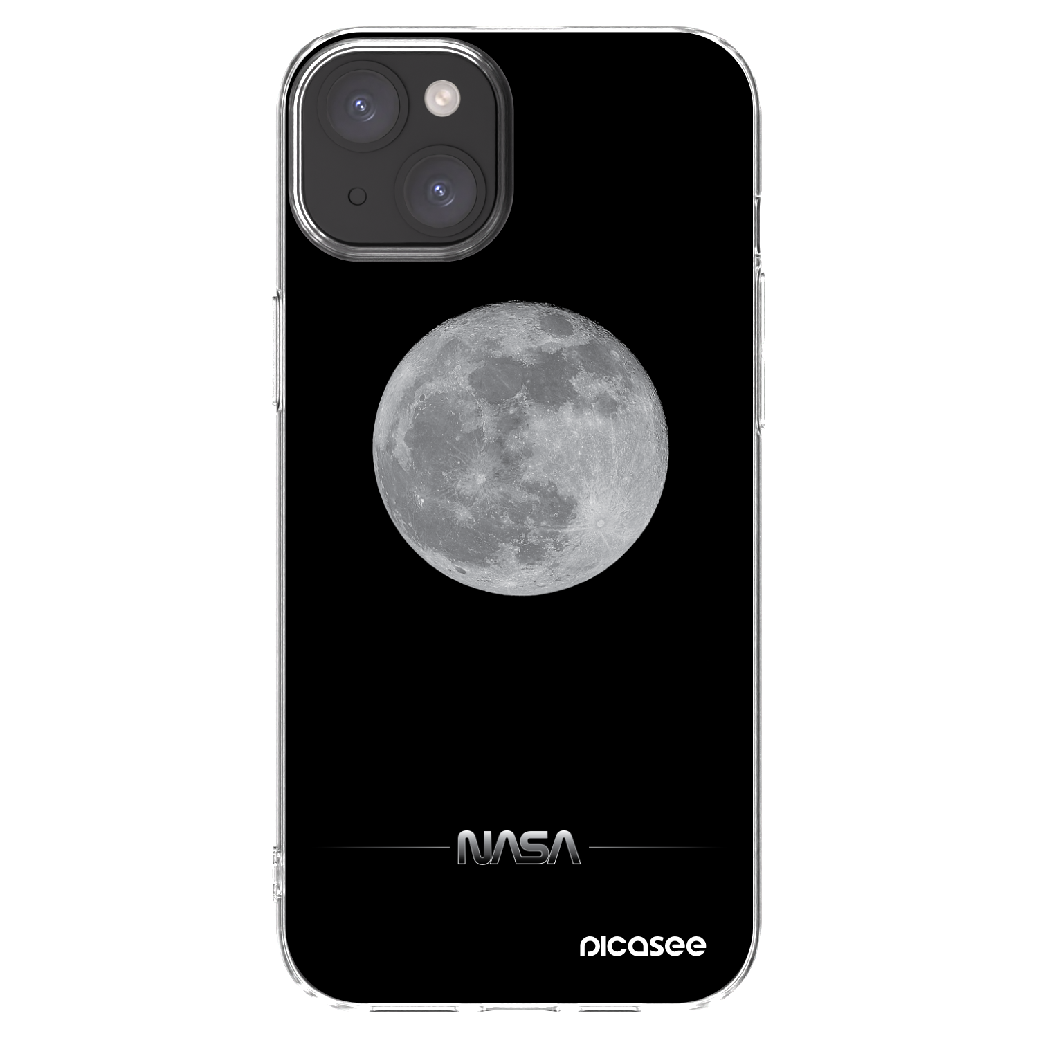 Picasee διαφανής θήκη σιλικόνης Apple iPhone 15 Plus - Moon Minimal