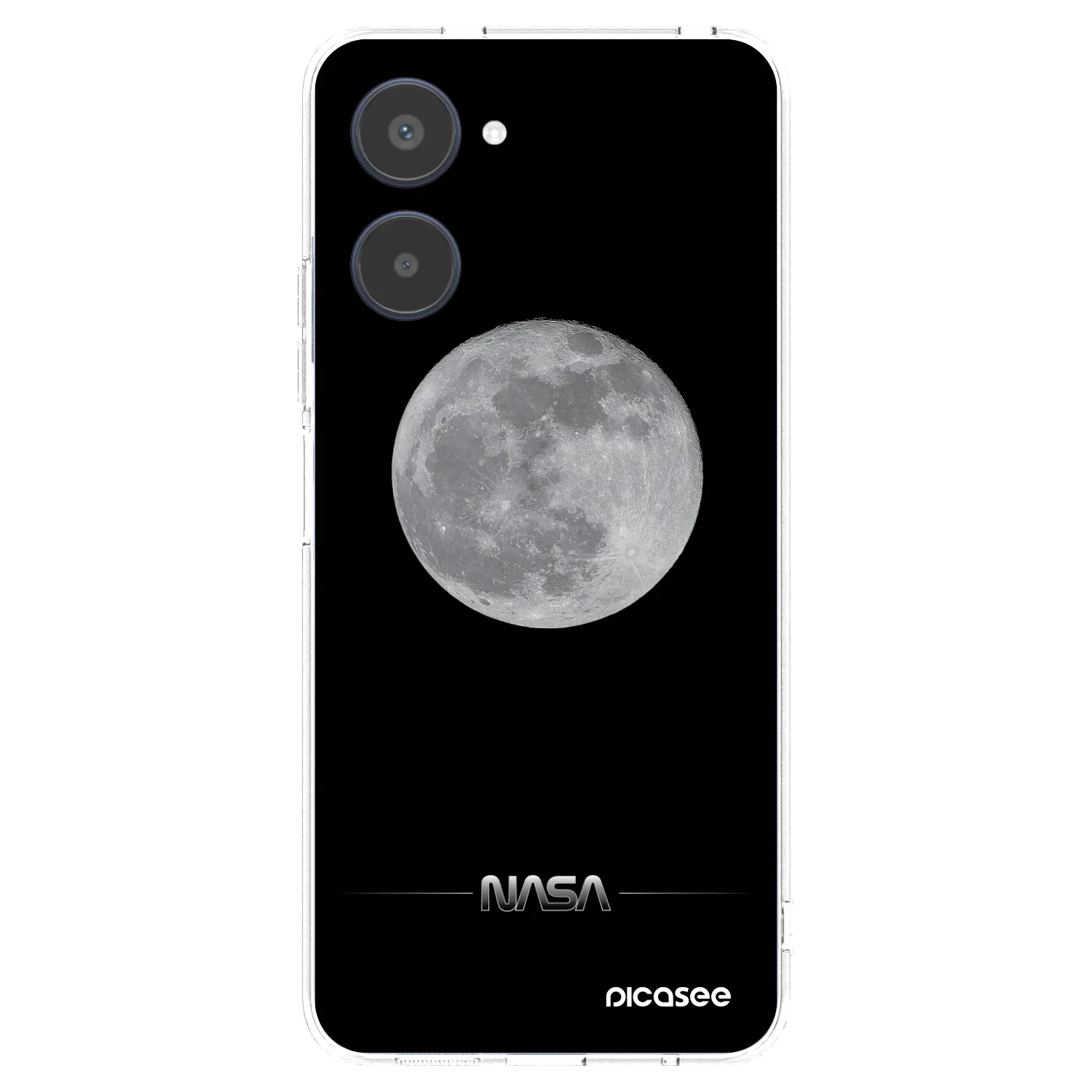Picasee διαφανής θήκη σιλικόνης Realme 10 4G - Moon Minimal