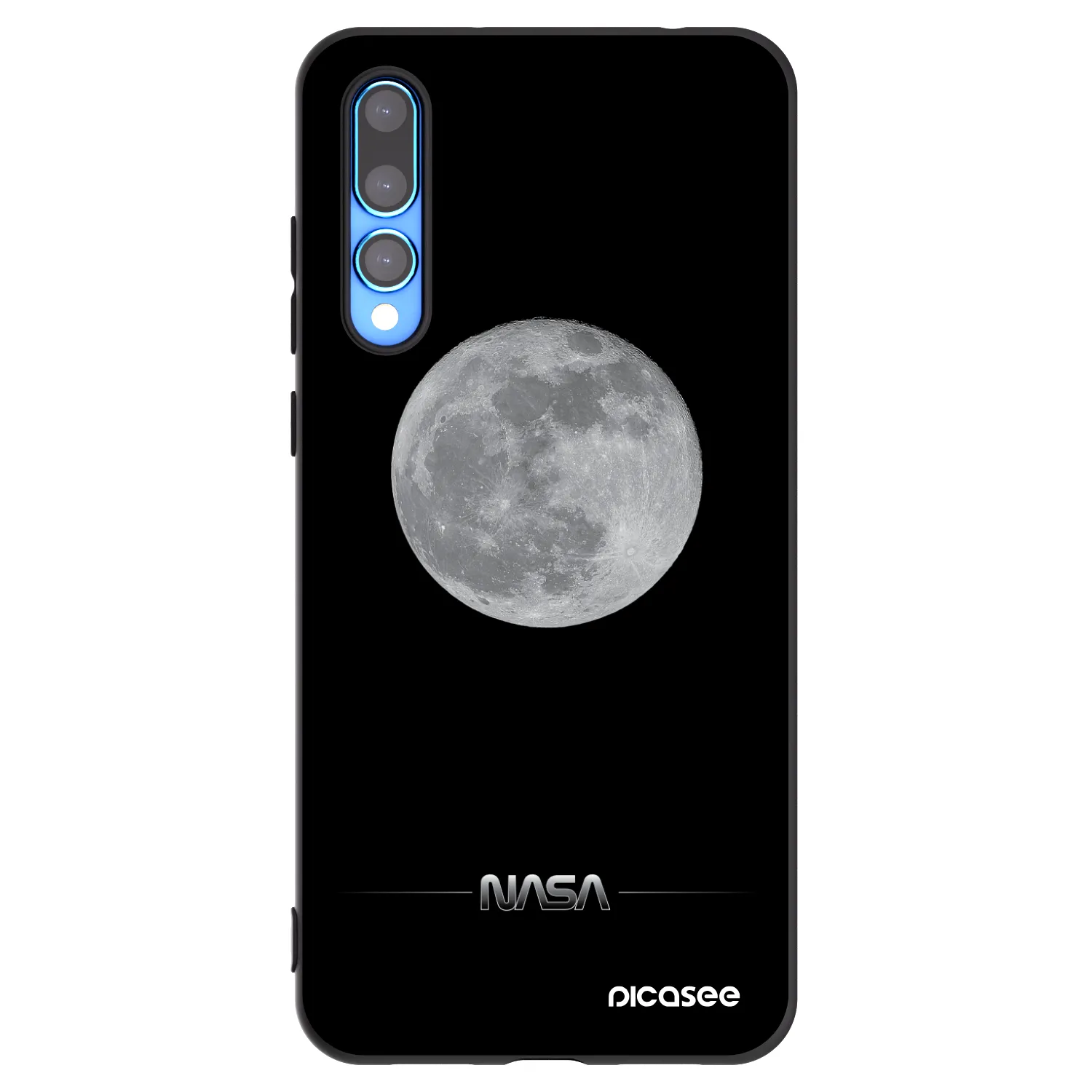Picasee Μαύρη θήκη σιλικόνης για Huawei P20 Pro - Moon Minimal