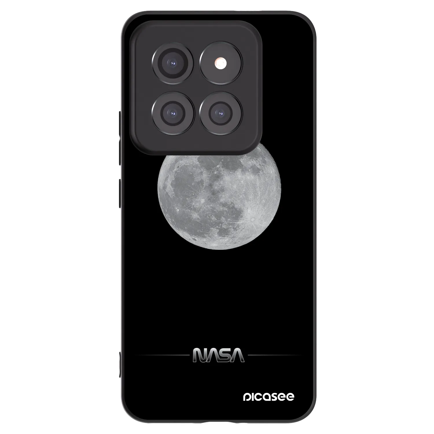 Picasee Μαύρη θήκη σιλικόνης για Xiaomi 14 Pro - Moon Minimal